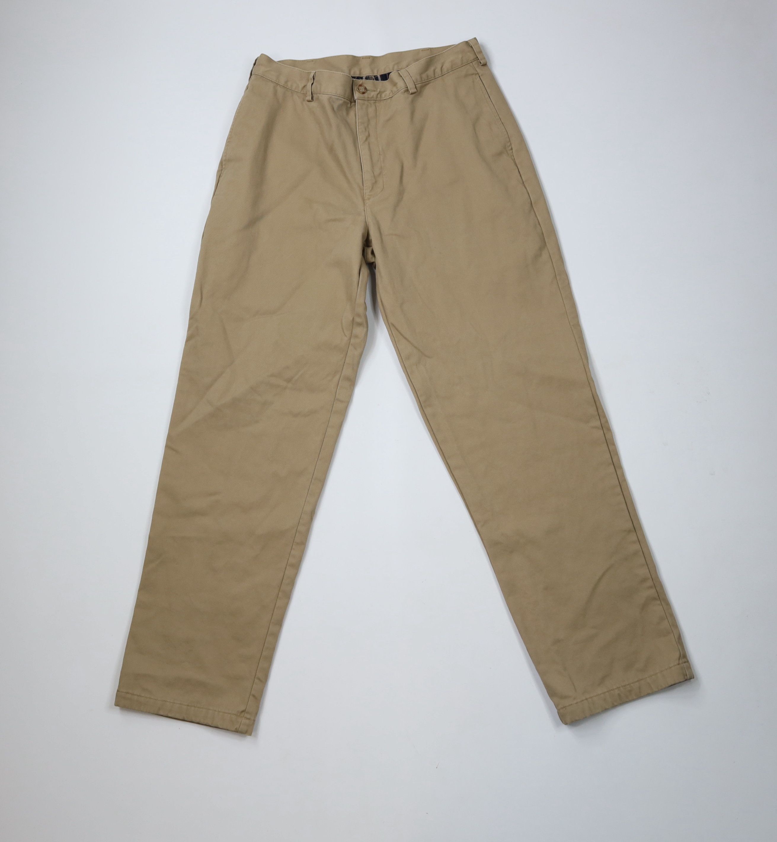 L.L. Bean × Vintage Vintage LL Bean Flannel Lined Natural Fit Chino Pants Beige Size US 32 / EU 48 - 2 Thumbnail