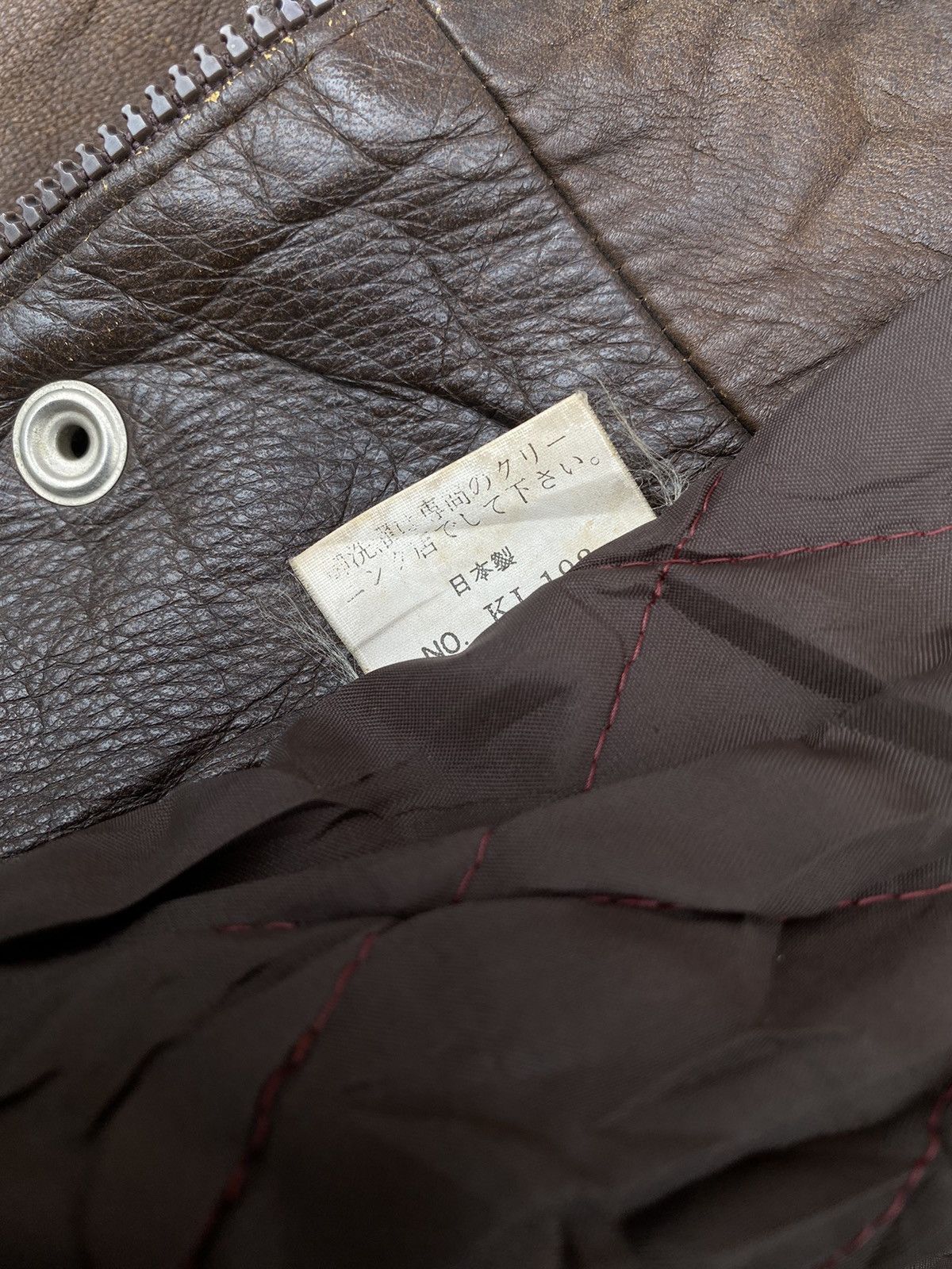 Japanese Brand × Vintage Vintage 90s Fashionable Menswear Bomber Leather Jacket. #D9 Size US XL / EU 56 / 4 - 9 Thumbnail