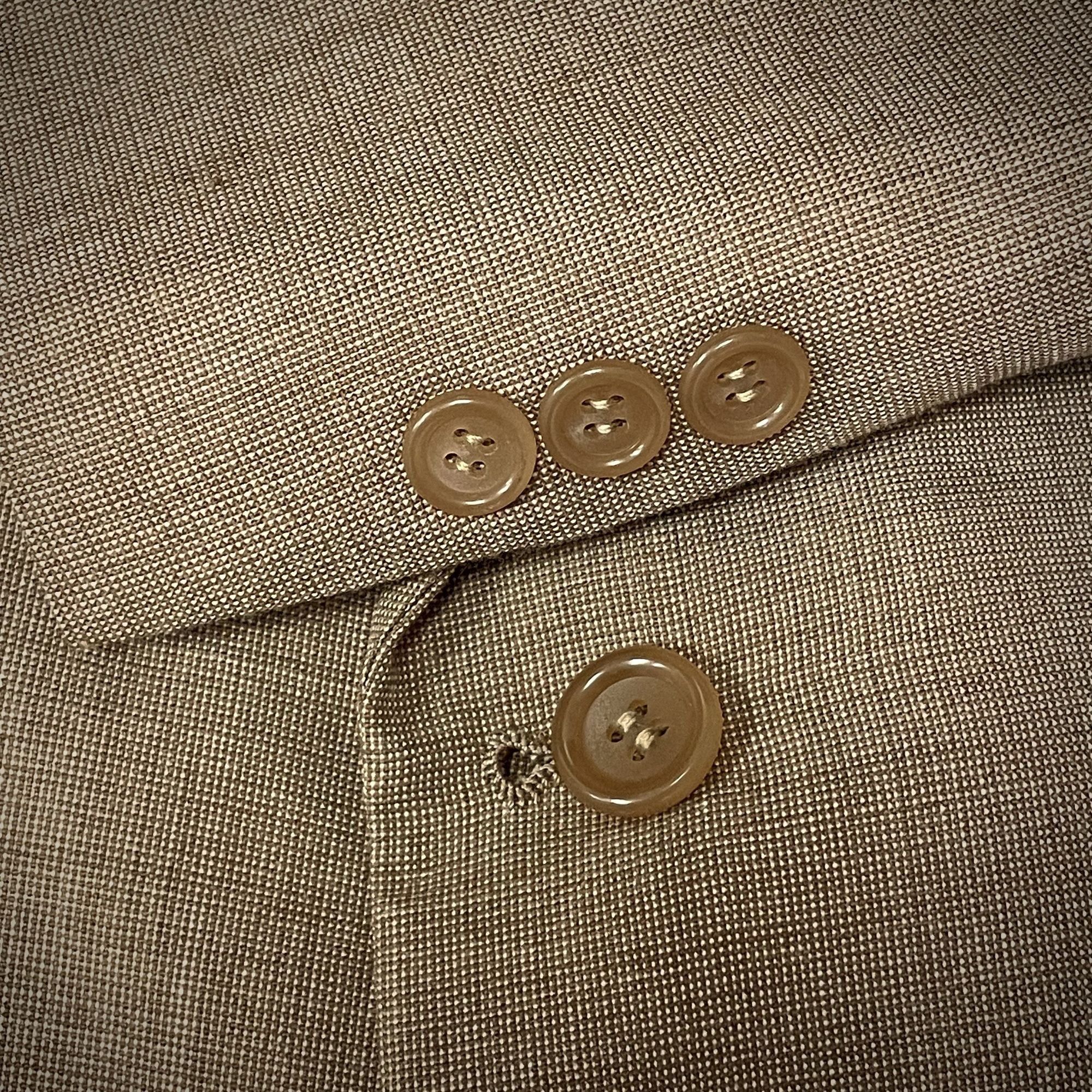 Other Vtg BESPOKE Brown Twill Sport Coat Hand Made Jacket Size 38L - 7 Thumbnail
