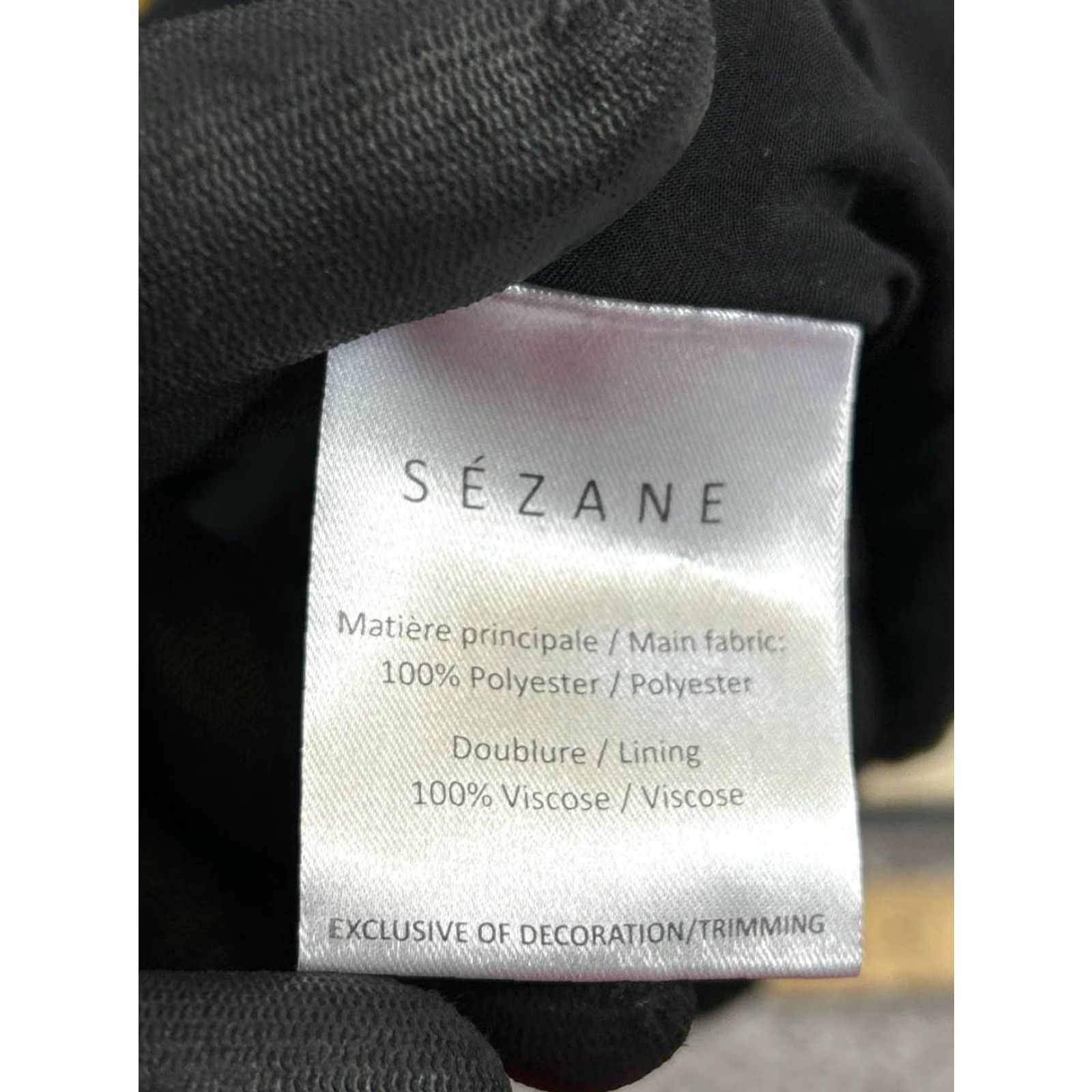 Vintage Sezane Dress Womens Fr 36 Us 4 Floral Sleeveless V-Neck Pullover Short Lined A-Line Blouson Sheath Shift Black Red Yellow Casual Size S / US 4 / IT 40 - 4 Thumbnail