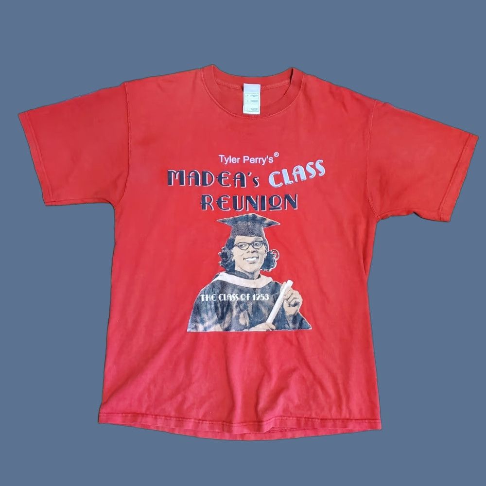 Vintage VINTAGE Reunion Tyler Perry's Madea's Class Reunion T-Shirt Mens L Red Movie Promo Size US L / EU 52-54 / 3 - 1 Thumbnail