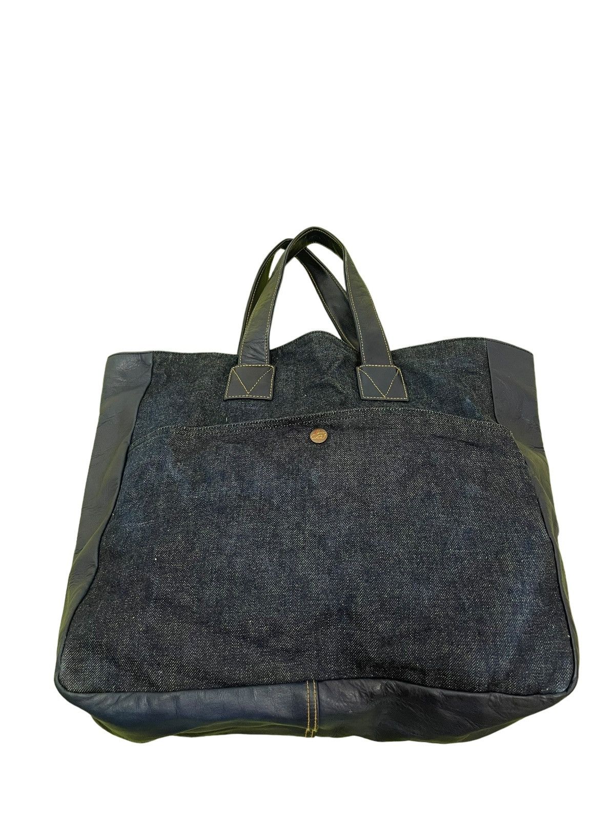 Japanese Brand Leather Denim Red Ear Paul Smith Tote Bag 2🟩 Size ONE SIZE - 5 Thumbnail