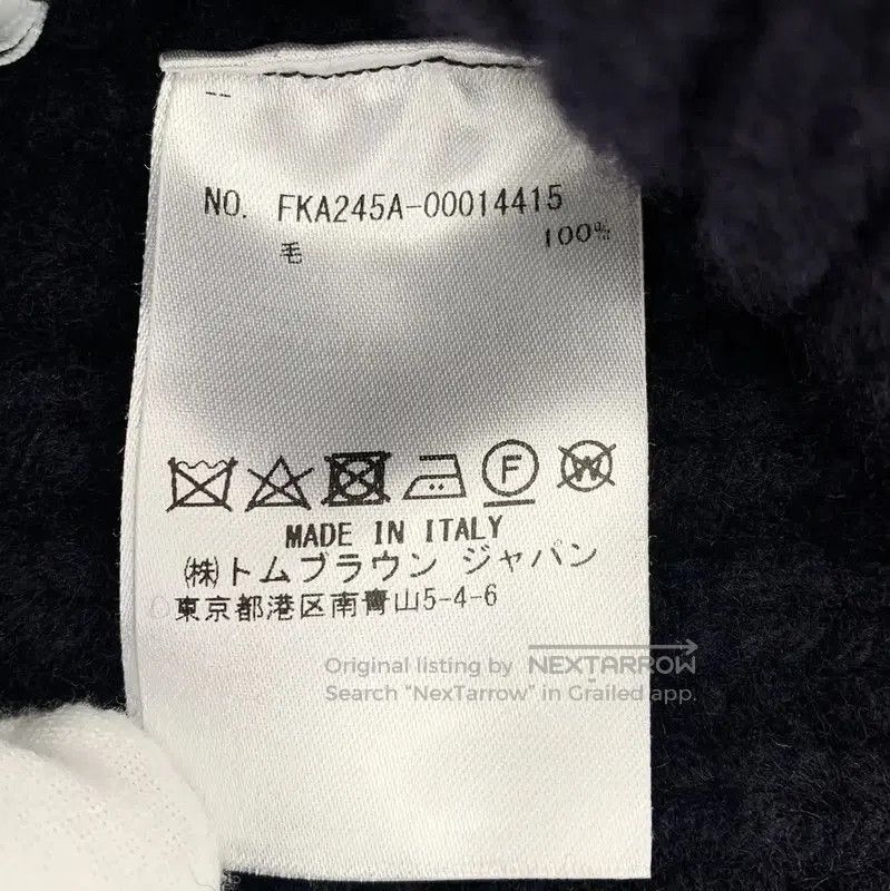Thom Browne Thom Browne Navy Wool Pullover Sweater . Size US M / EU 48-50 / 2 - 6 Thumbnail