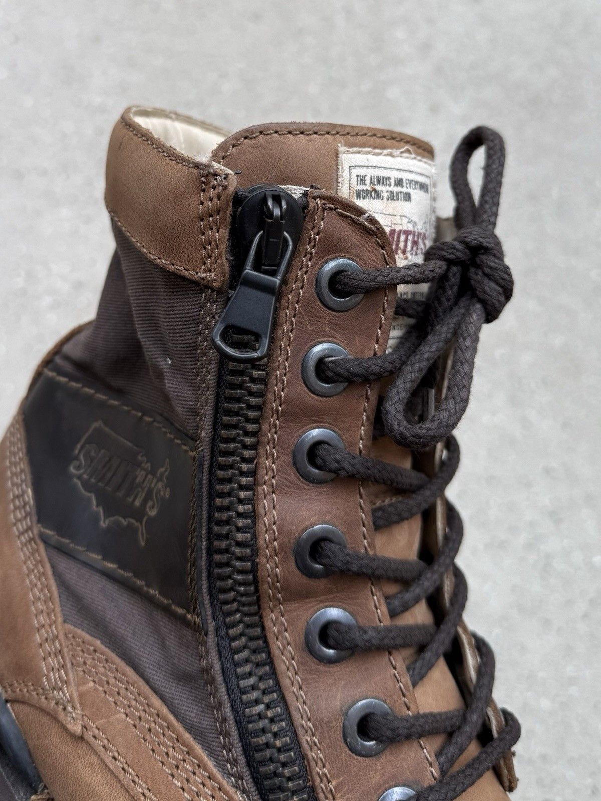 Smith's American Smith's American Combat Boots Mens Rare Rubber Avant Garde Size US 7.5 / EU 40-41 - 15 Thumbnail