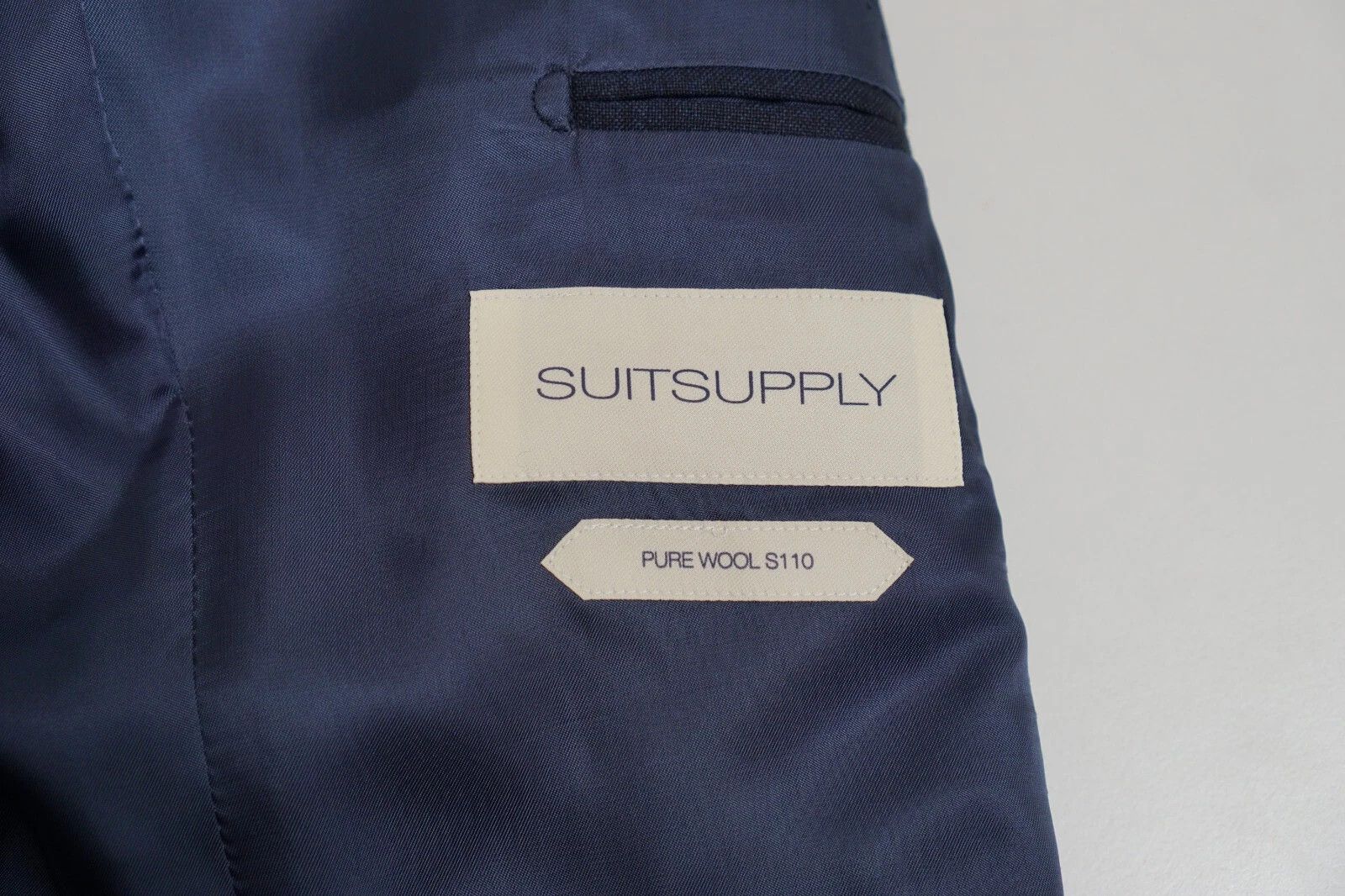 Suitsupply Men Suitsupply Blazer Lazio Pure Wool S110 Navy Blue US38L Size 38L - 6 Thumbnail