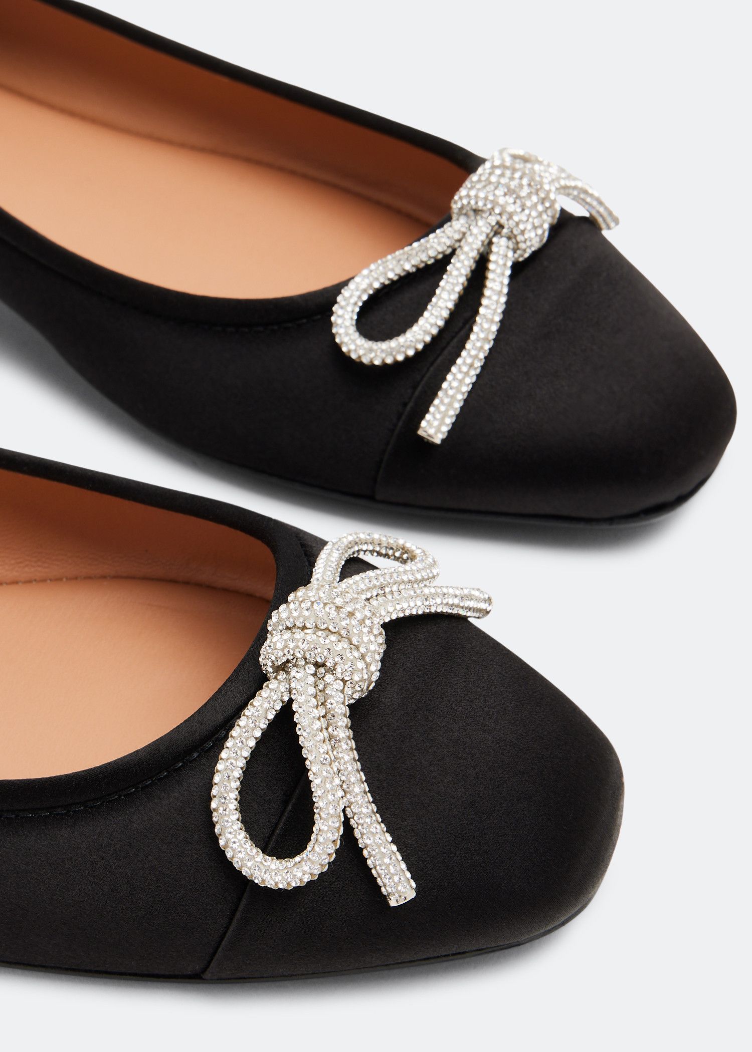 Aquazzura o1srvl11e1024 Flats in Black Size US 11 / IT 41 - 3 Thumbnail