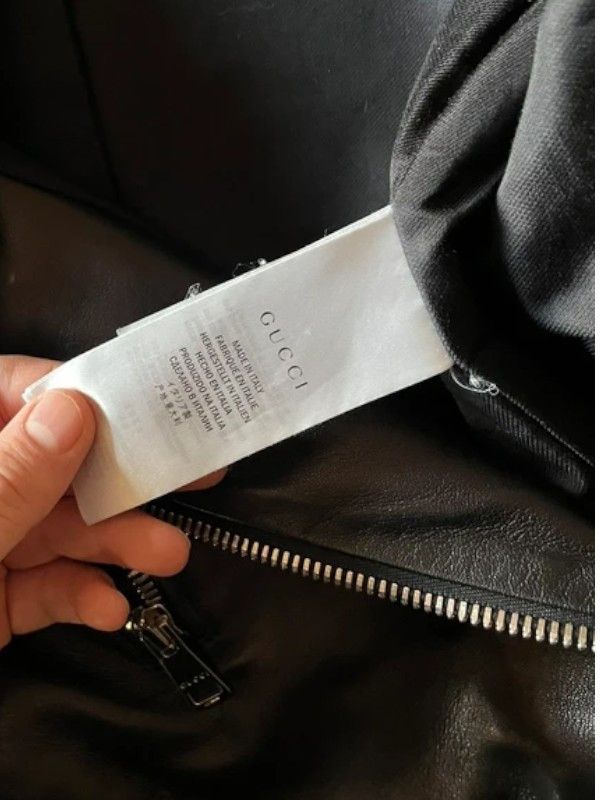 Gucci LEATHER BIKER JACKET Size L / US 10 / IT 46 - 5 Thumbnail