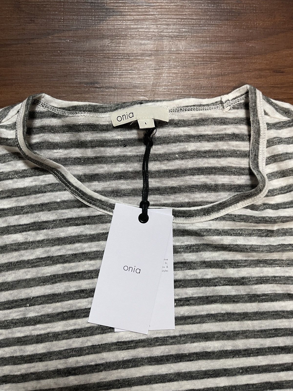 Onia NWT Onia Chad Striped Linen Shirt size Large Size US L / EU 52-54 / 3 - 4 Thumbnail