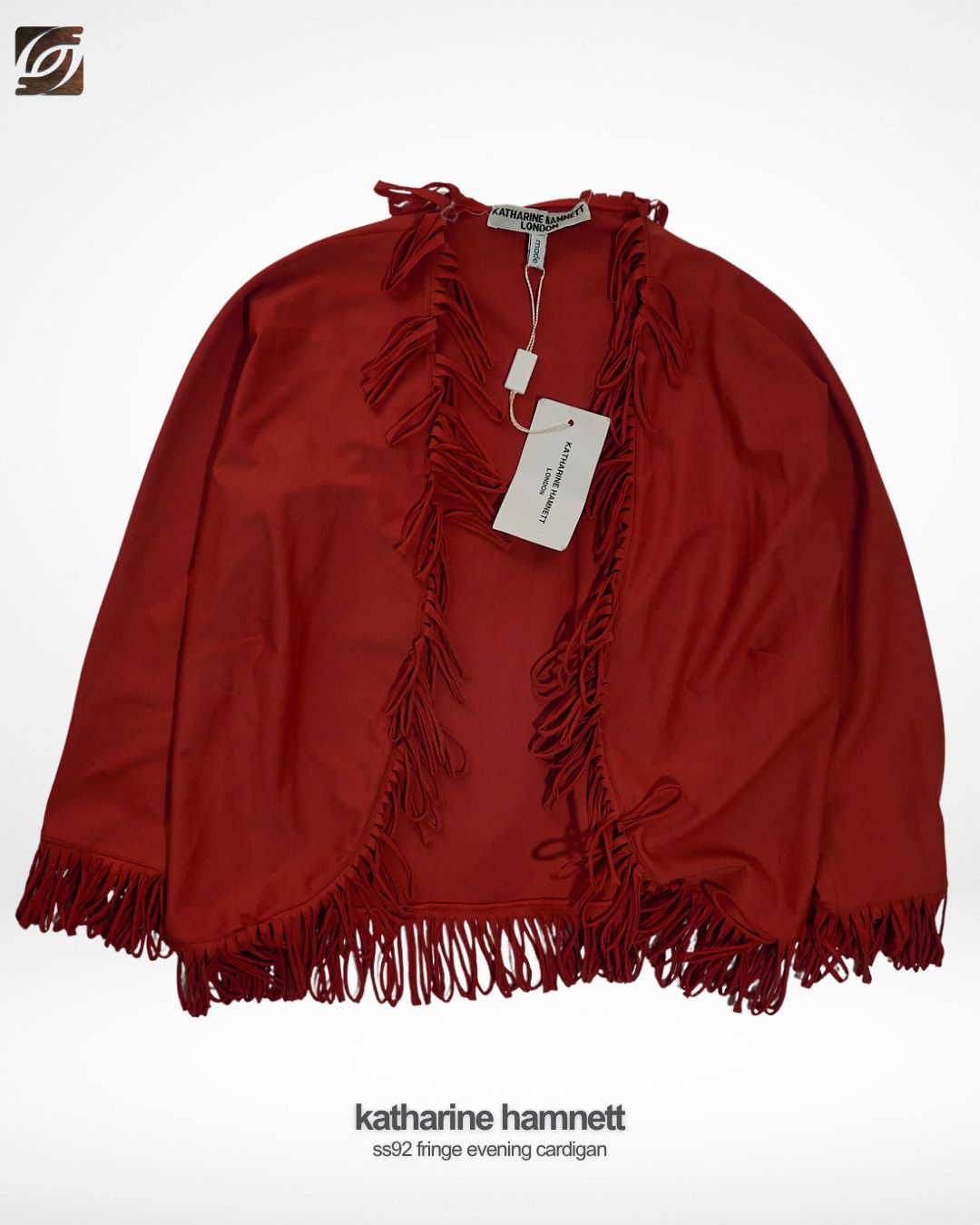 Katharine Hamnett London Katharine Hamnett SS92 Fringe Evening Cardigan Size M / US 6-8 / IT 42-44 - 1 Thumbnail