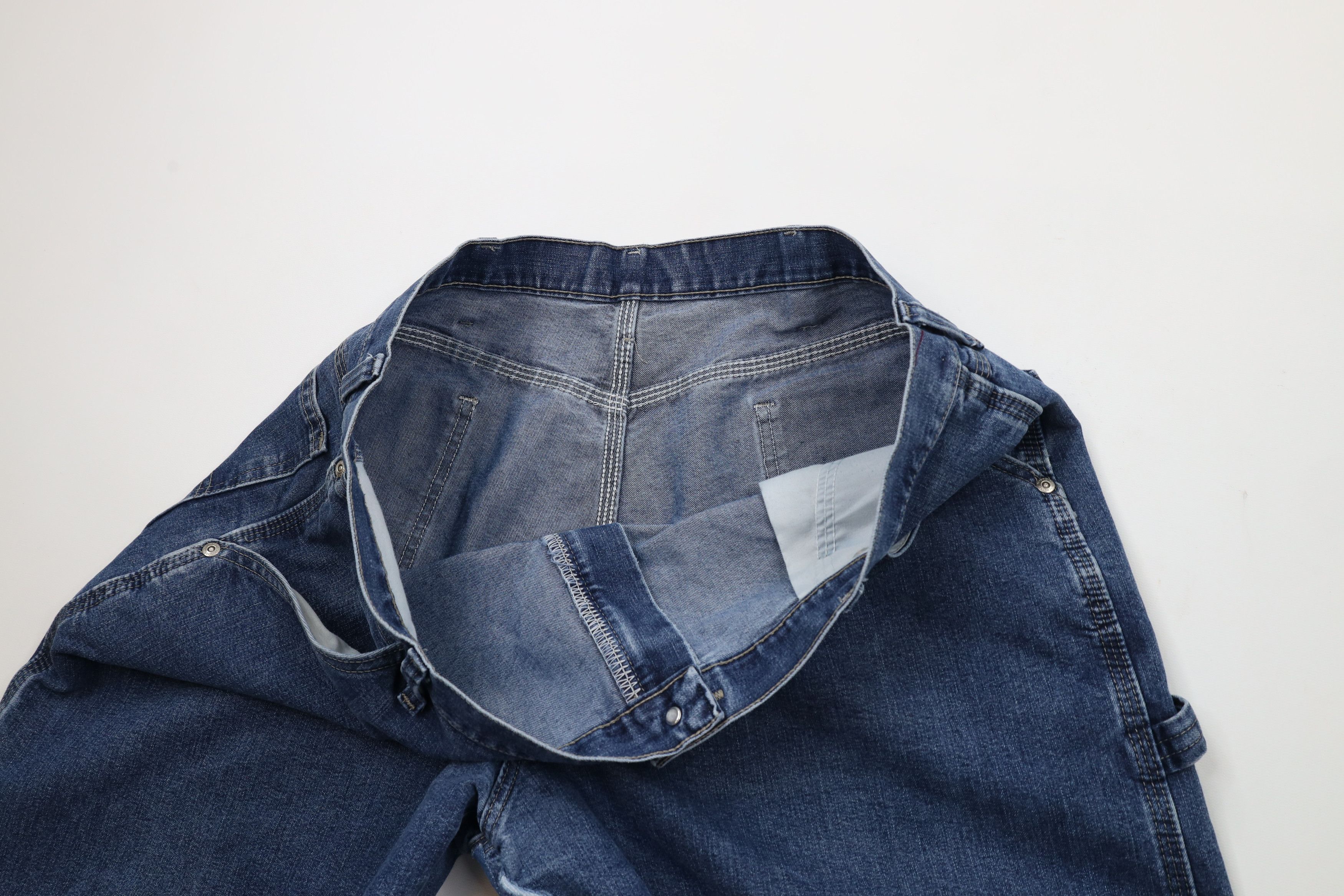 Vintage × Wrangler Vintage Y2K Wrangler Wide Leg Dungaree Denim Jeans Blue Size US 38 / EU 54 - 8 Thumbnail