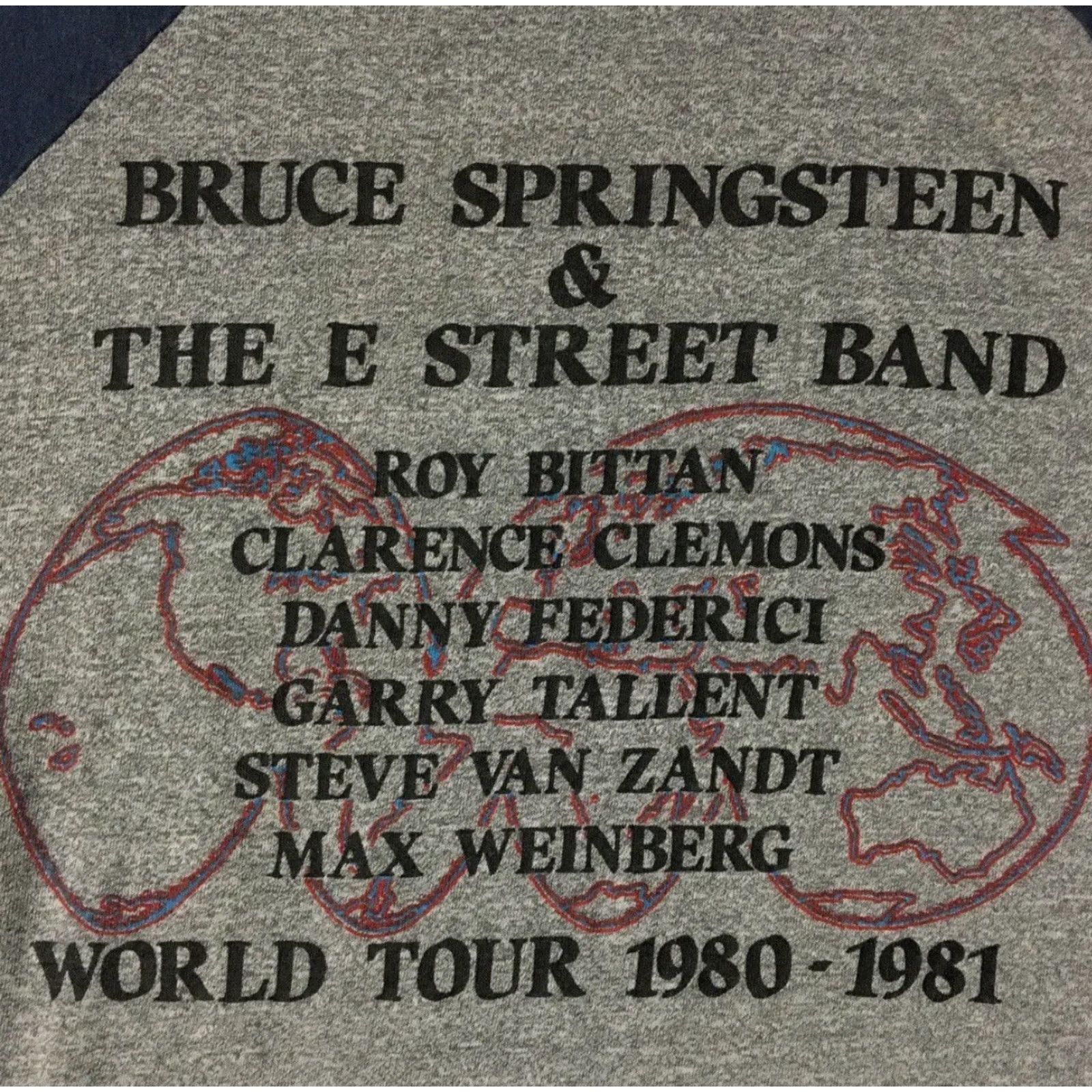Vintage VINTAGE Bruce Springsteen World Tour Shirt M 1980s 70s Blue Raglan Concert Rock Grunge 80s 90s Music Retro Rock N Roll USA Mens Size US M / EU 48-50 / 2 - 4 Thumbnail