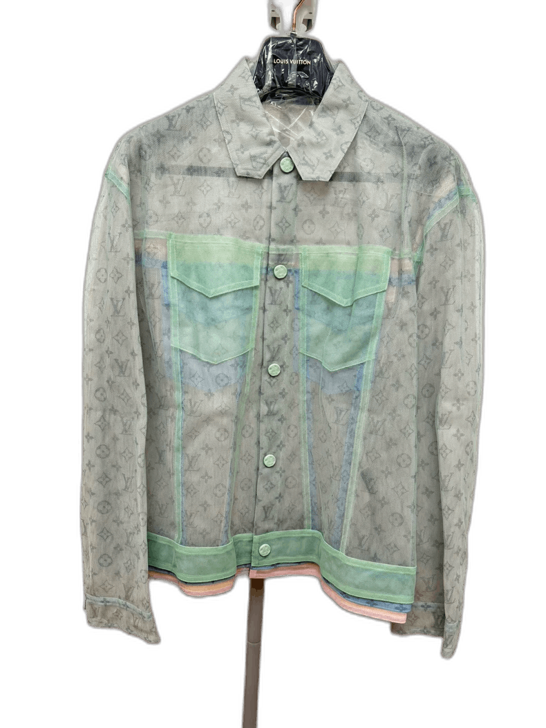 Louis Vuitton Louis Vuitton Sheer Macaron Denim Jacket Size US L / EU 52-54 / 3 - 1 Thumbnail
