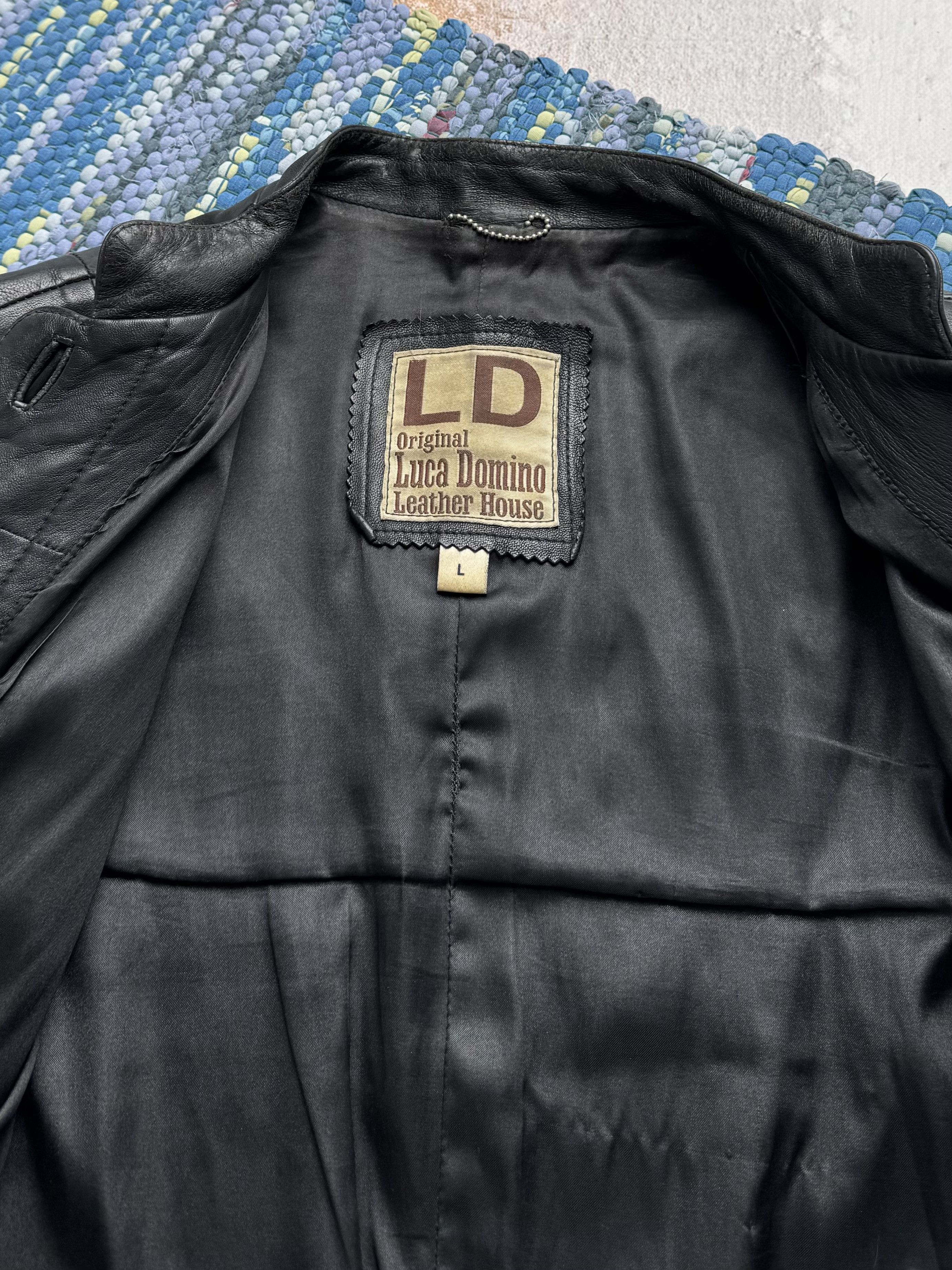 Vintage Vintage Cropped Leather Jacket A8(V1)D15 Size L / US 10 / IT 46 - 9 Thumbnail