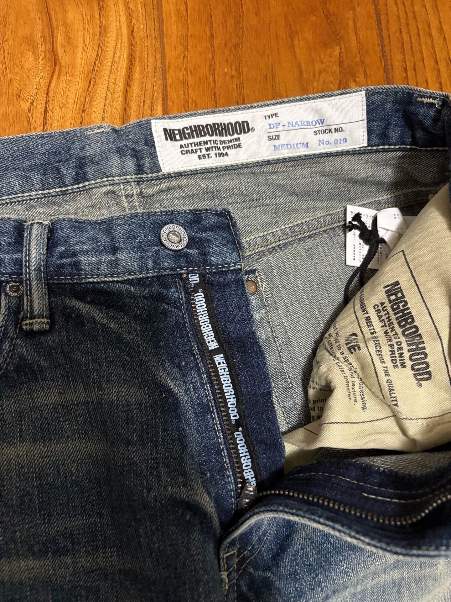 Neighborhood NBHD CLAW SAVAGE 19AW Washed Patch Narrow Jeans M Size US 32 / EU 48 - 7 Thumbnail