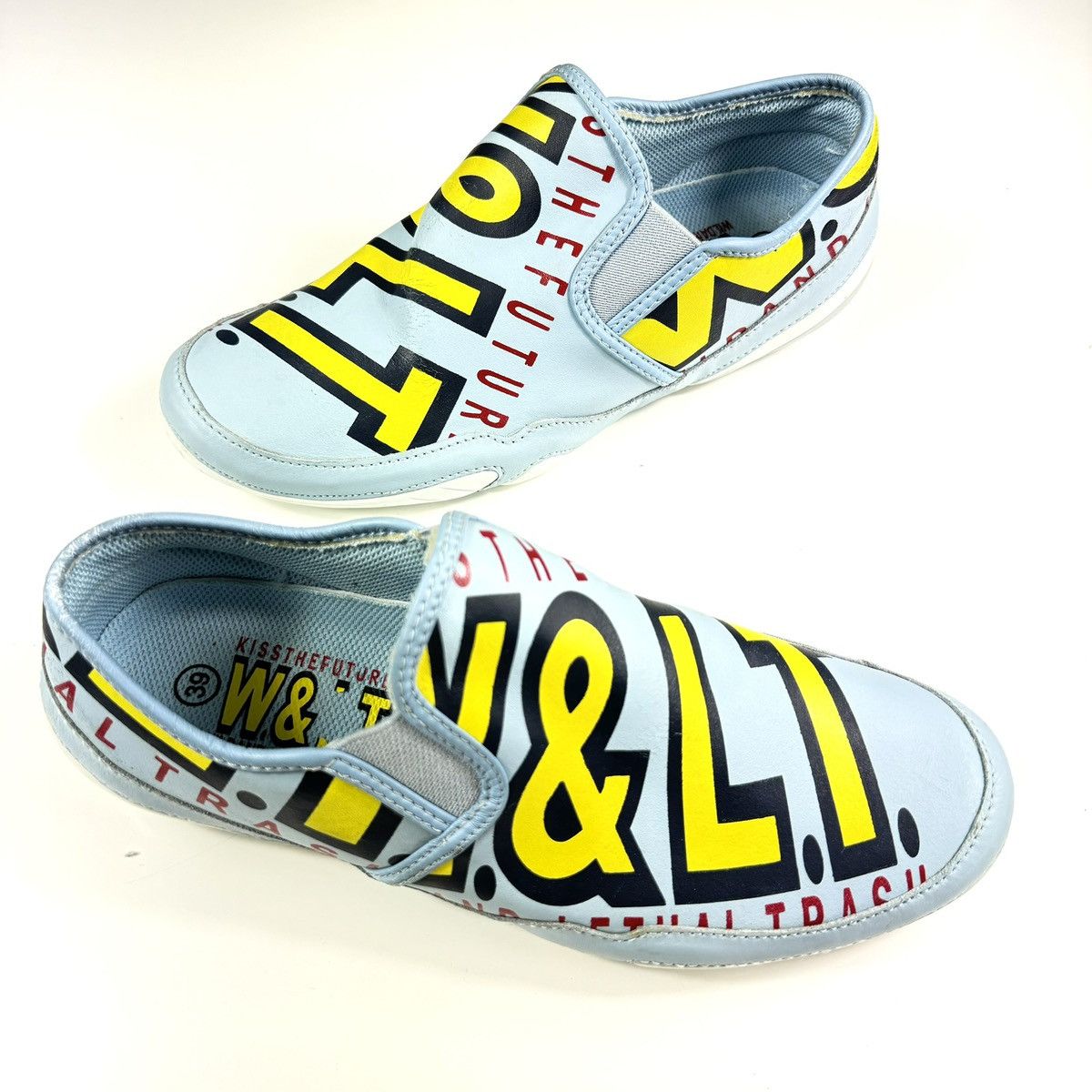 W&LT Vintage 90s W&LT Walter Van Bierendonck Leather Sneakers Size US 9 / IT 39 - 1 Thumbnail