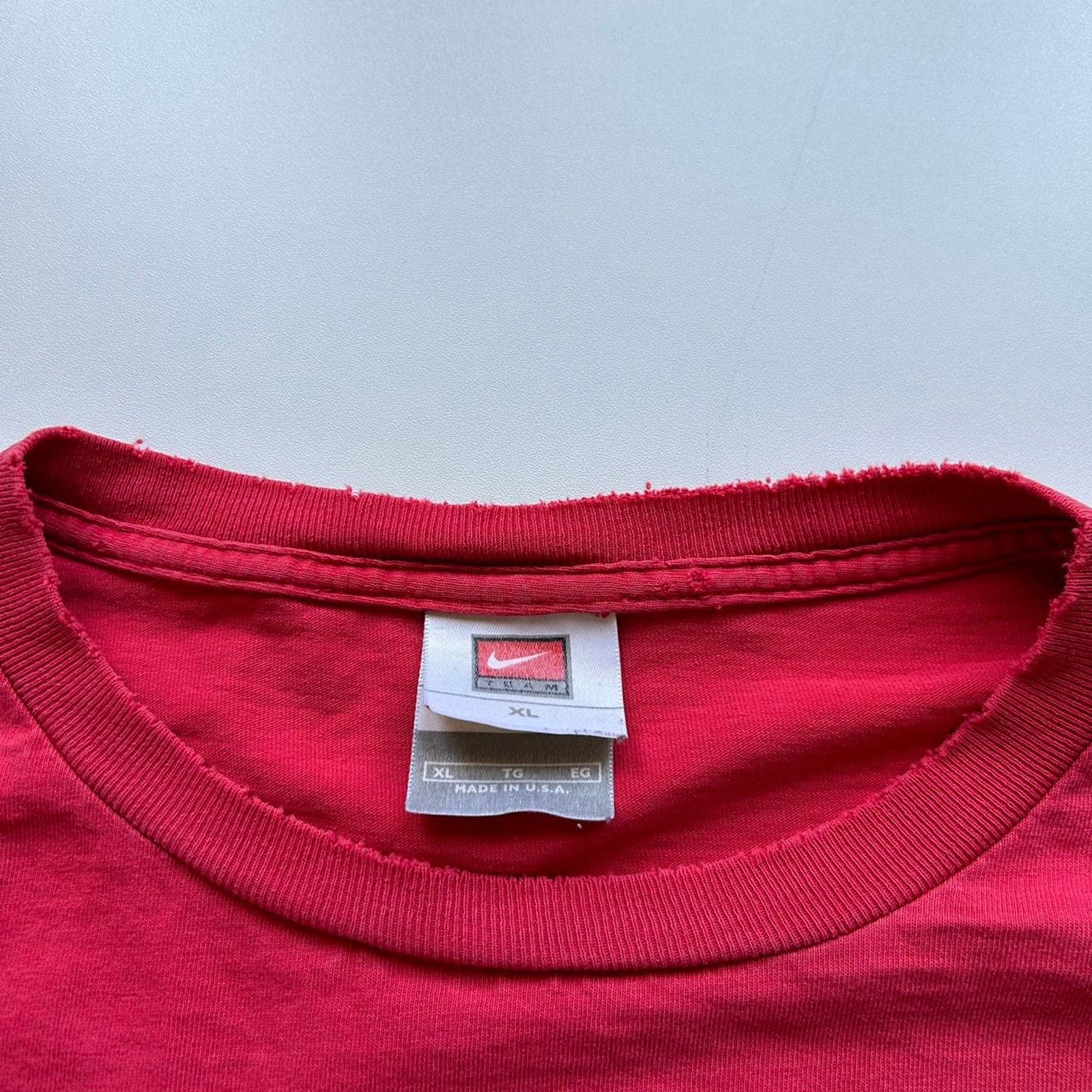 NCAA Vintage 90s Nike Ohio State Center Swoosh Long Sleeve XL Red Size US XL / EU 56 / 4 - 3 Thumbnail
