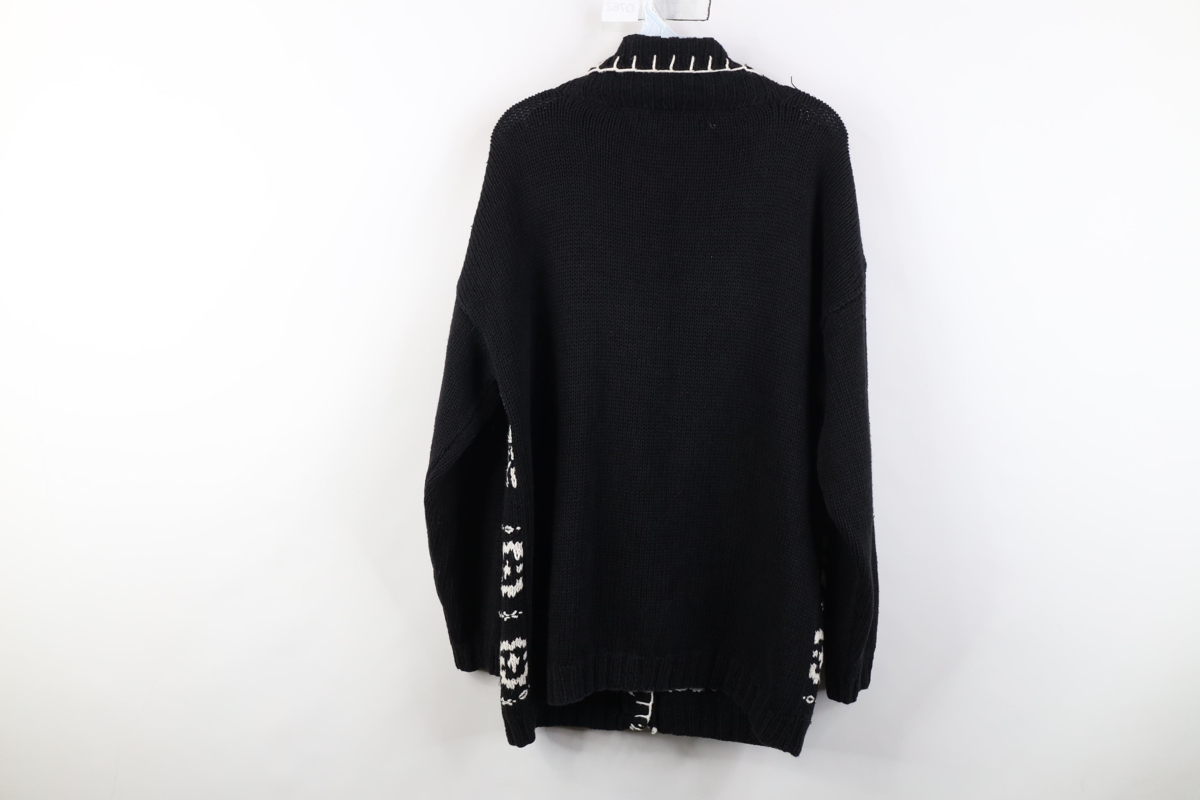 Vintage Vintage 90s Streetwear Toggle Button Cardigan Sweater Size L / US 10 / IT 46 - 8 Thumbnail