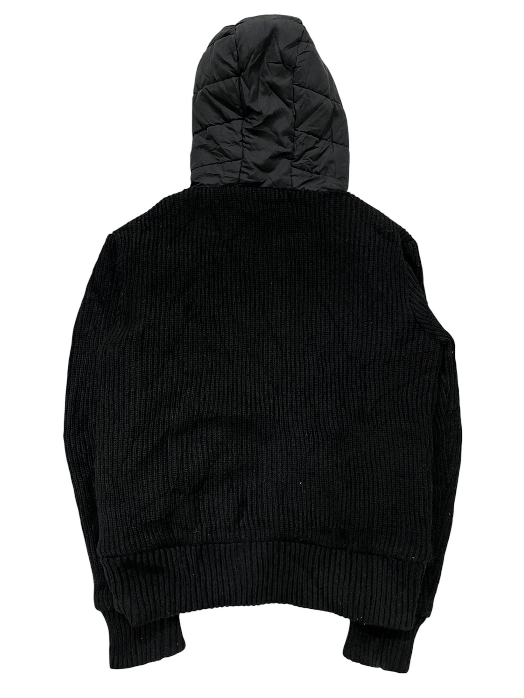 Tornado Mart Cavaria Hooded Down Mix Knit Jacket Size US M / EU 48-50 / 2 - 4 Thumbnail