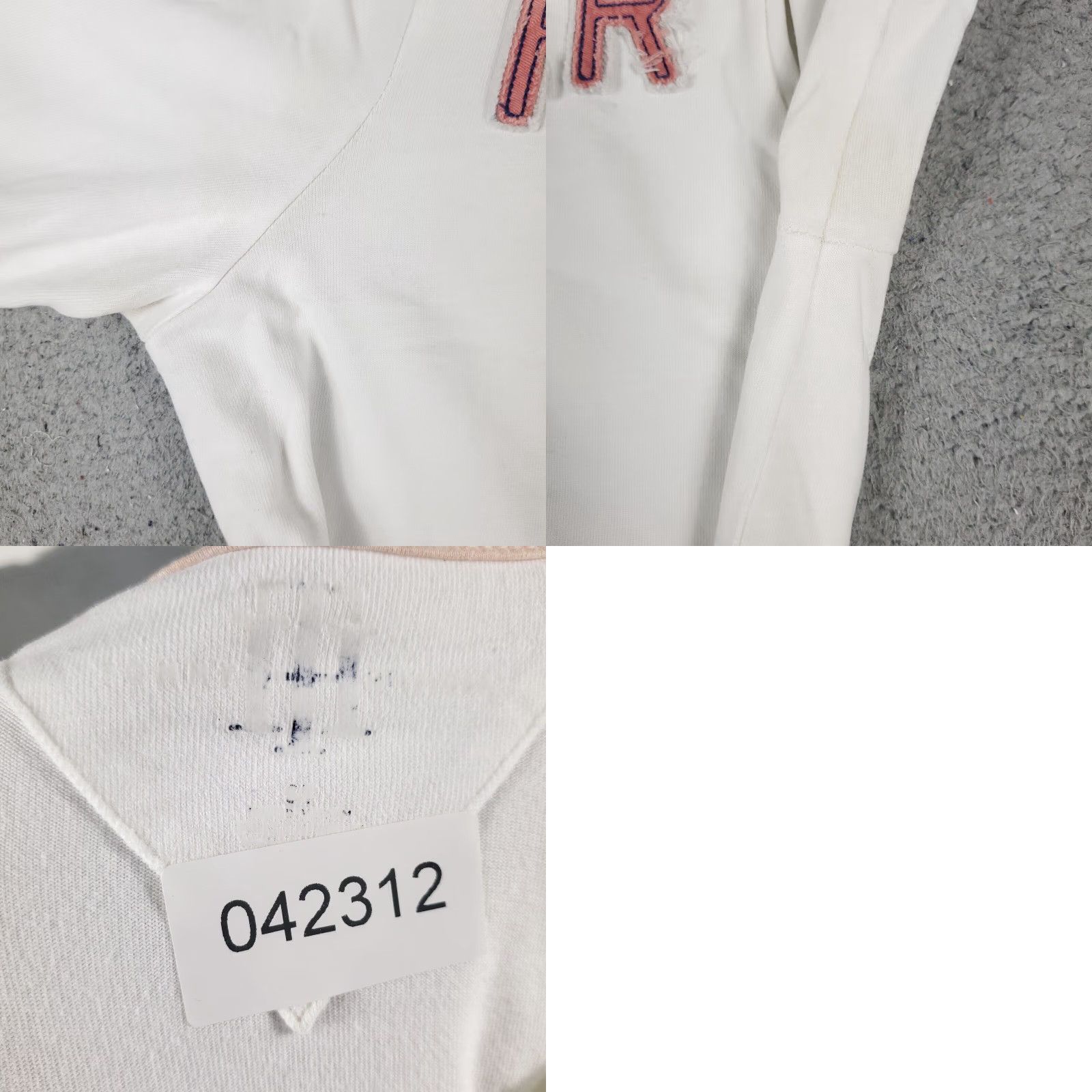 Tommy Hilfiger Tommy Hilfiger Sweater Womens Large White Crew Neck Pullover Long Sleeve Cotton Blend Casual Fall Winter * Size L / US 10 / IT 46 - 8 Thumbnail
