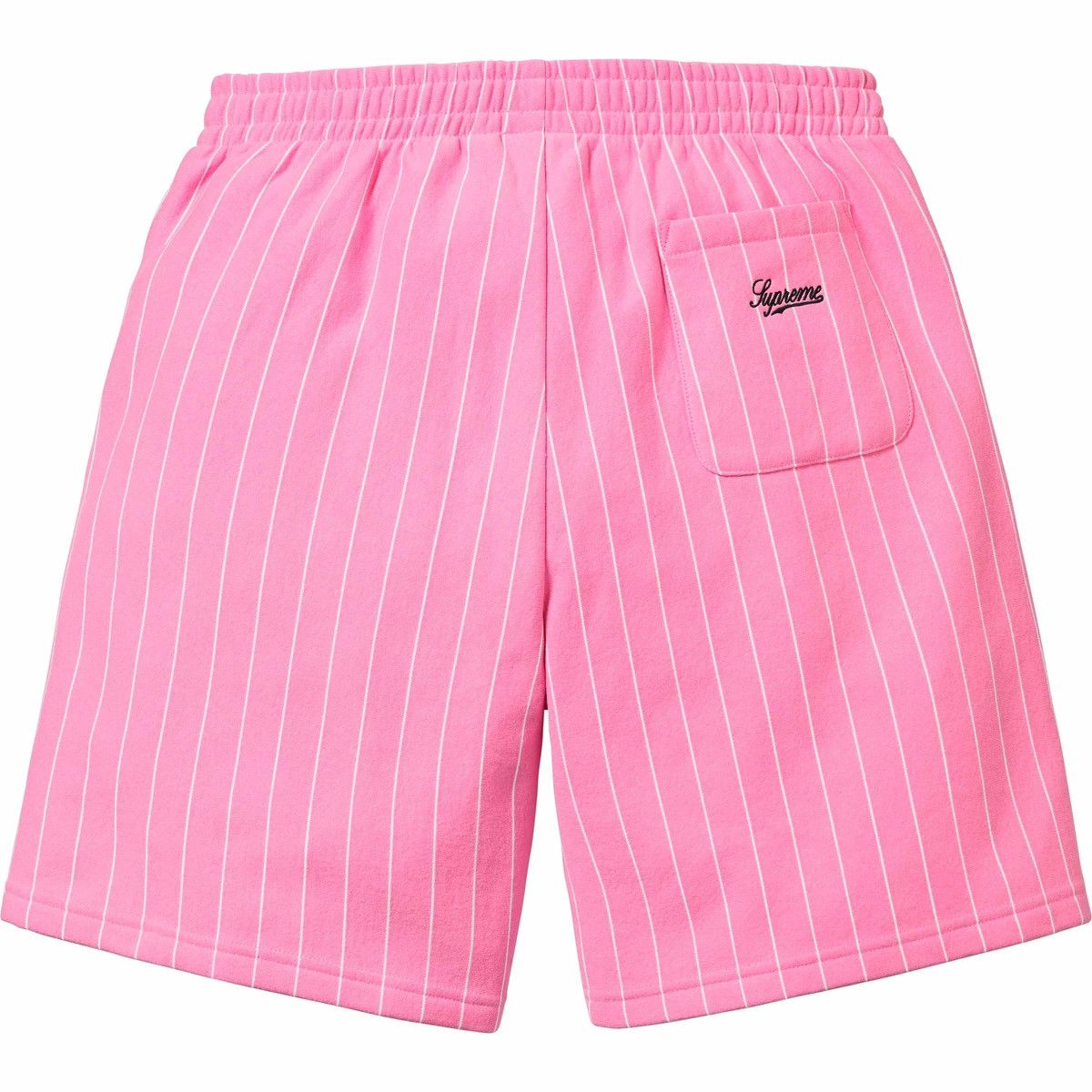 Supreme Supreme Pinstripe Fleece Sweatshort in Pink SS23 Size medium Size US 32 / EU 48 - 2 Thumbnail