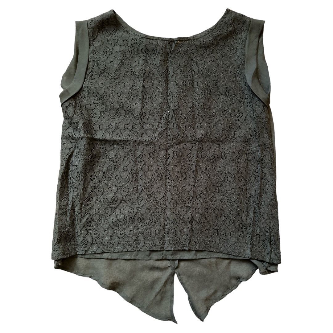 Other Ellen Tracy Black Lace Semi Sheer Sleeveless Top, L Size L / US 10 / IT 46 - 1 Thumbnail
