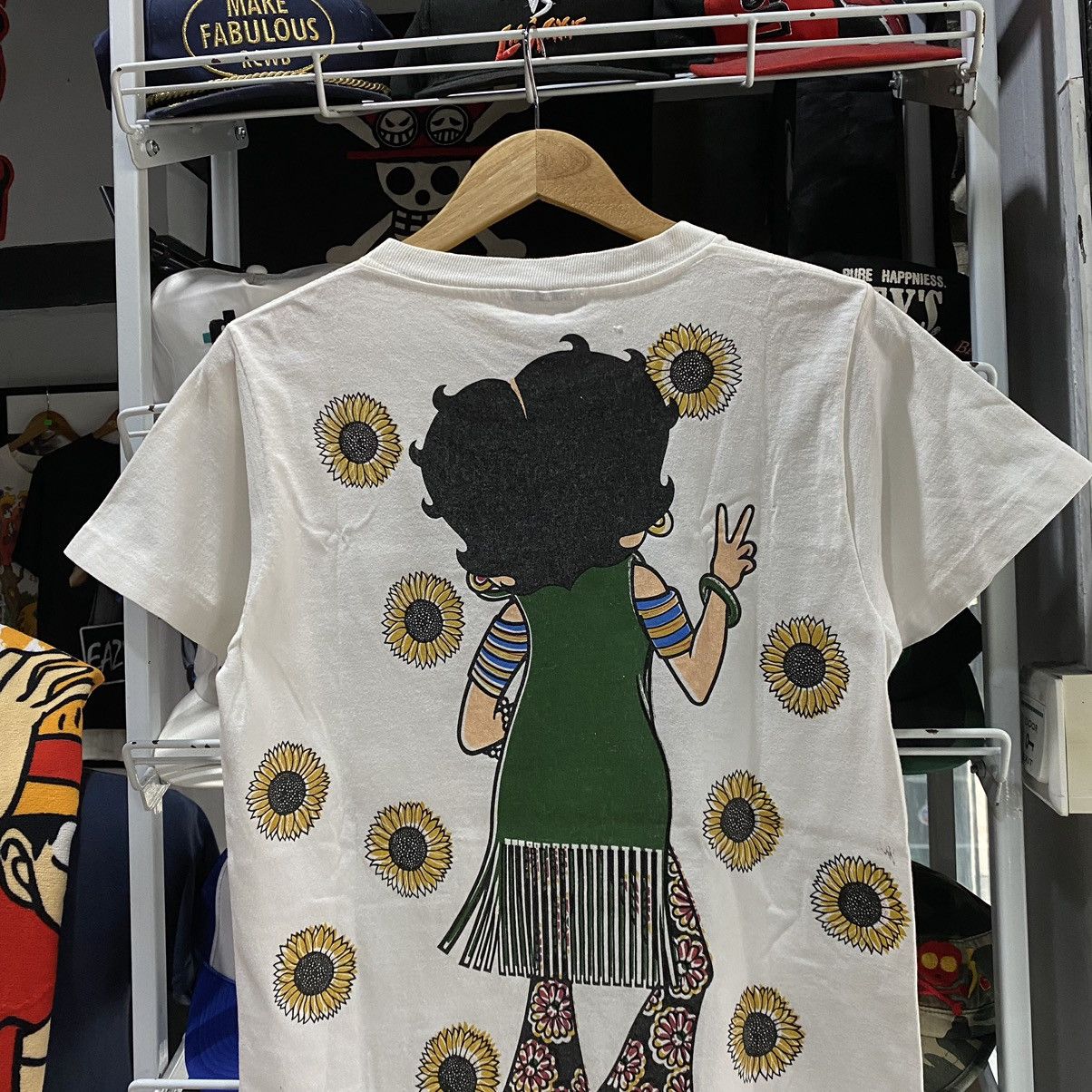 Cartoon Network Vintage Betty Boop Big print 90 single stitch Rare Sunflower Size US M / EU 48-50 / 2 - 6 Thumbnail