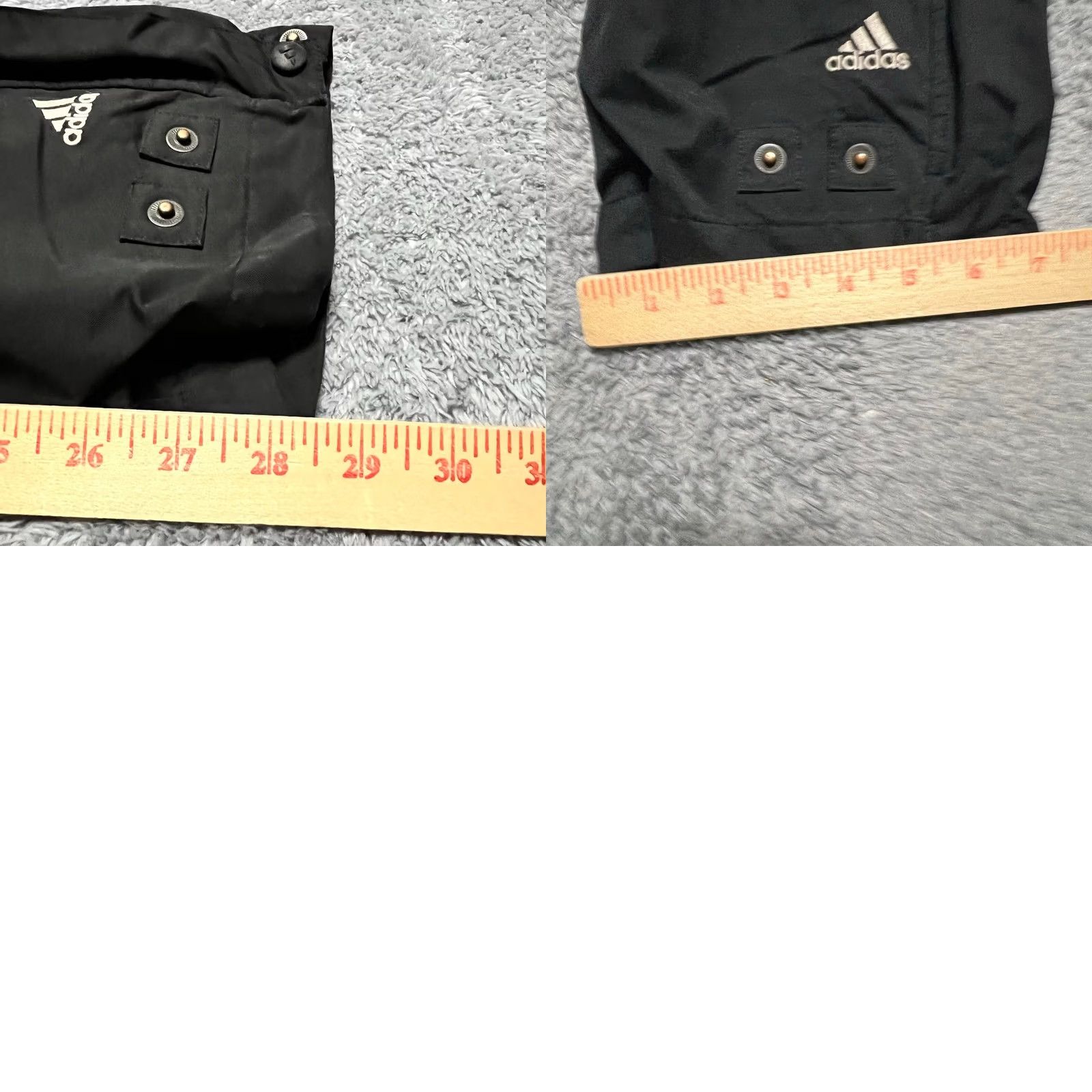 Adidas Adidas Climaproof Pants Medium Black Snap Button Packable Golf AGC005 Mens Size US 31 - 9 Thumbnail