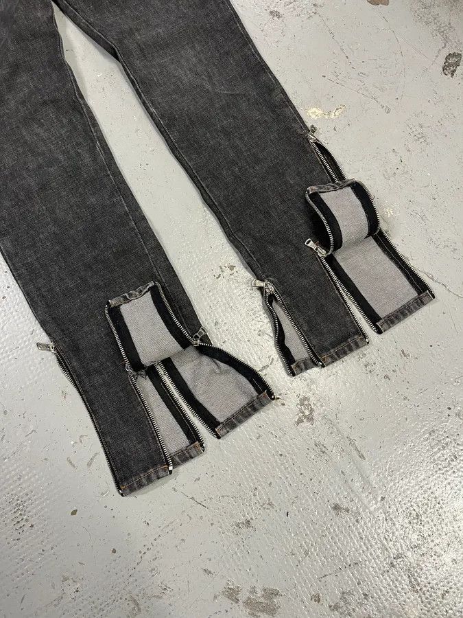 Dolce & Gabbana AW2003 Dolce & Gabbana Multi Zips Grey Jeans Size 27" / US 4 / IT 40 - 8 Thumbnail