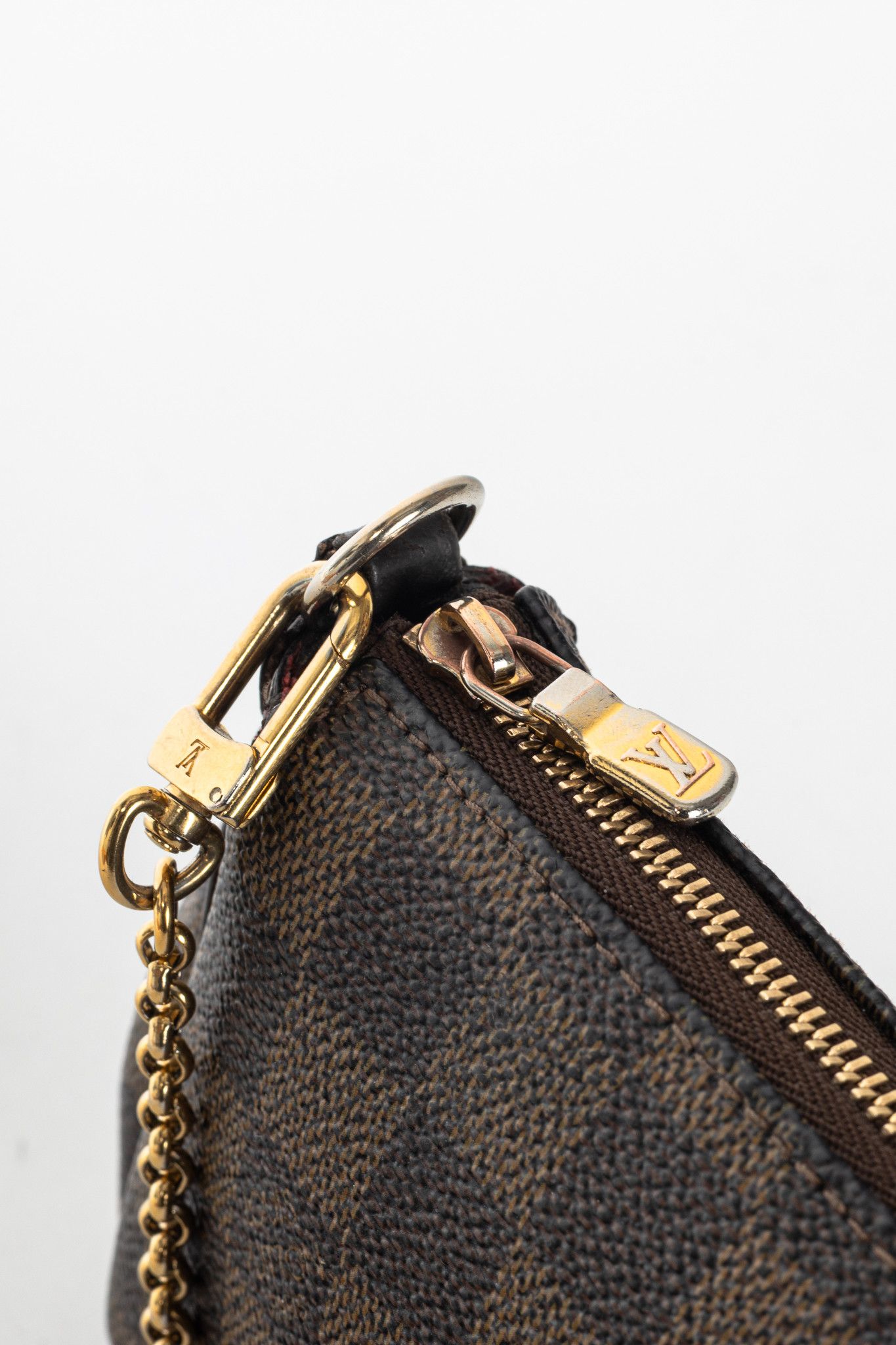 Louis Vuitton Louis Vuitton Eva Damier Ebene Canvas Clutch Size ONE SIZE - 9 Thumbnail