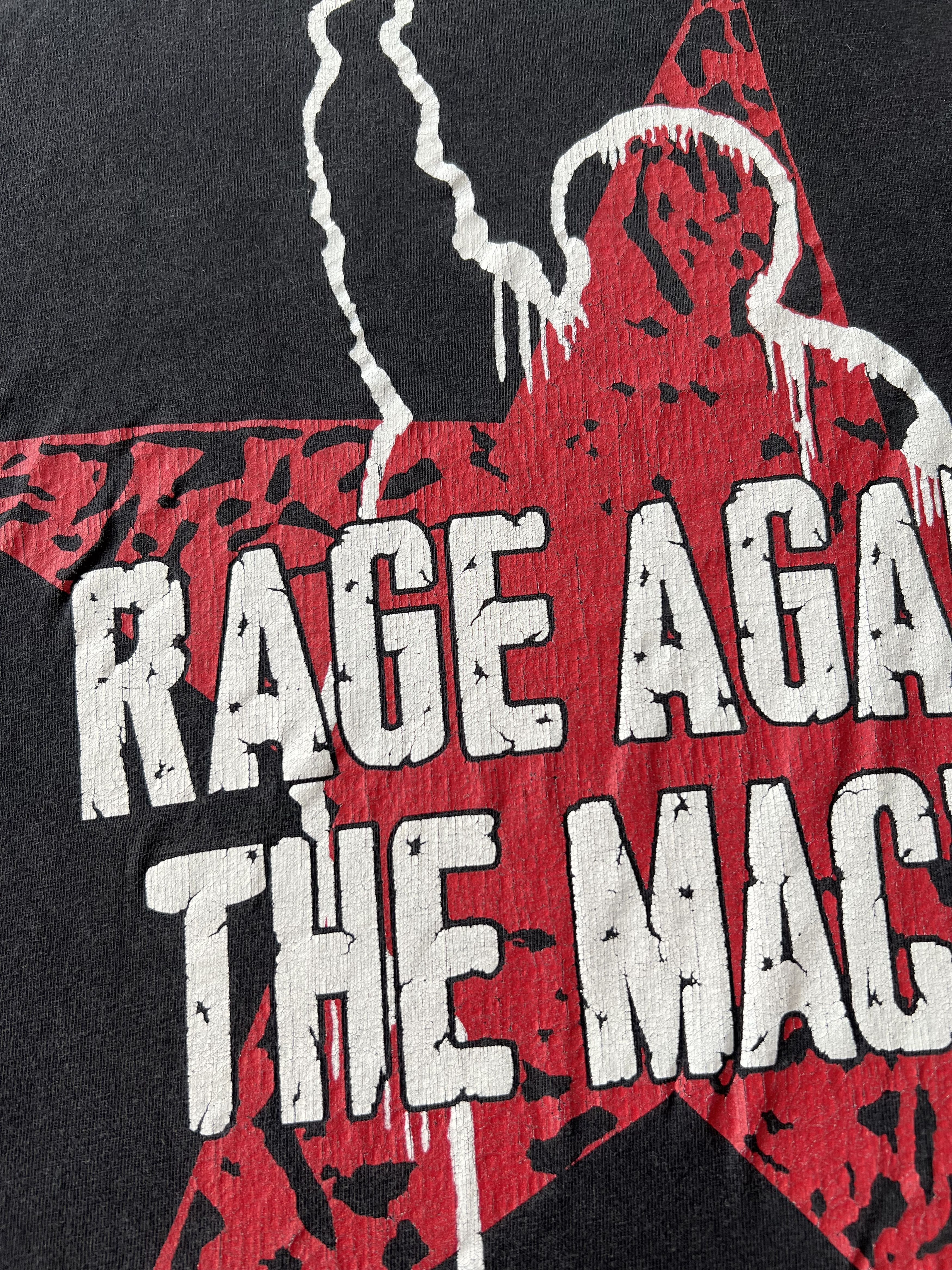 Band Tees Vintage 2000s Rage Against The Machine Black T-shirt Size US M / EU 48-50 / 2 - 4 Thumbnail