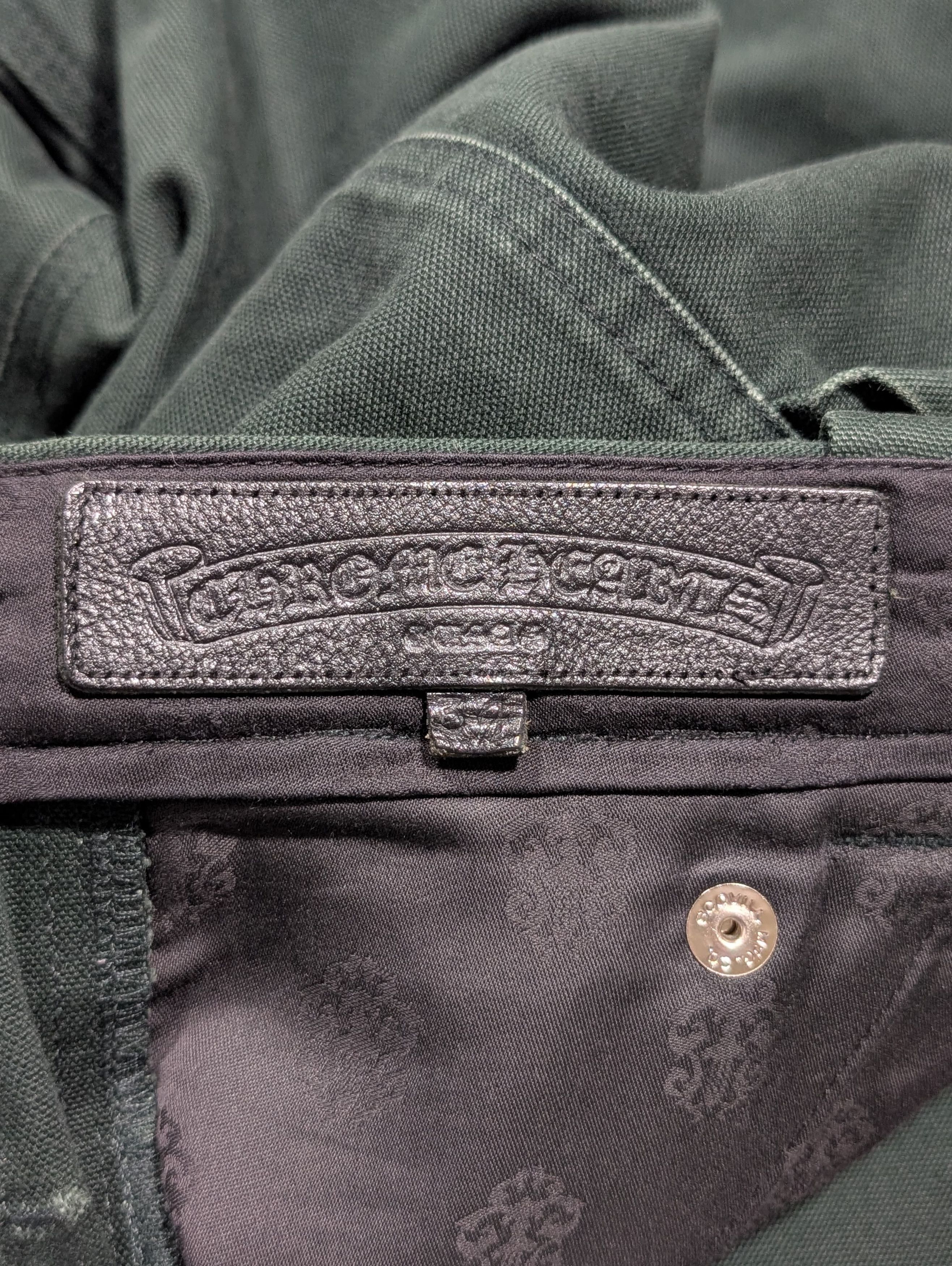 Chrome Hearts CH Japan Exclusive Green Double Knee Carpenter Pants Size US 34 / EU 50 - 6 Thumbnail