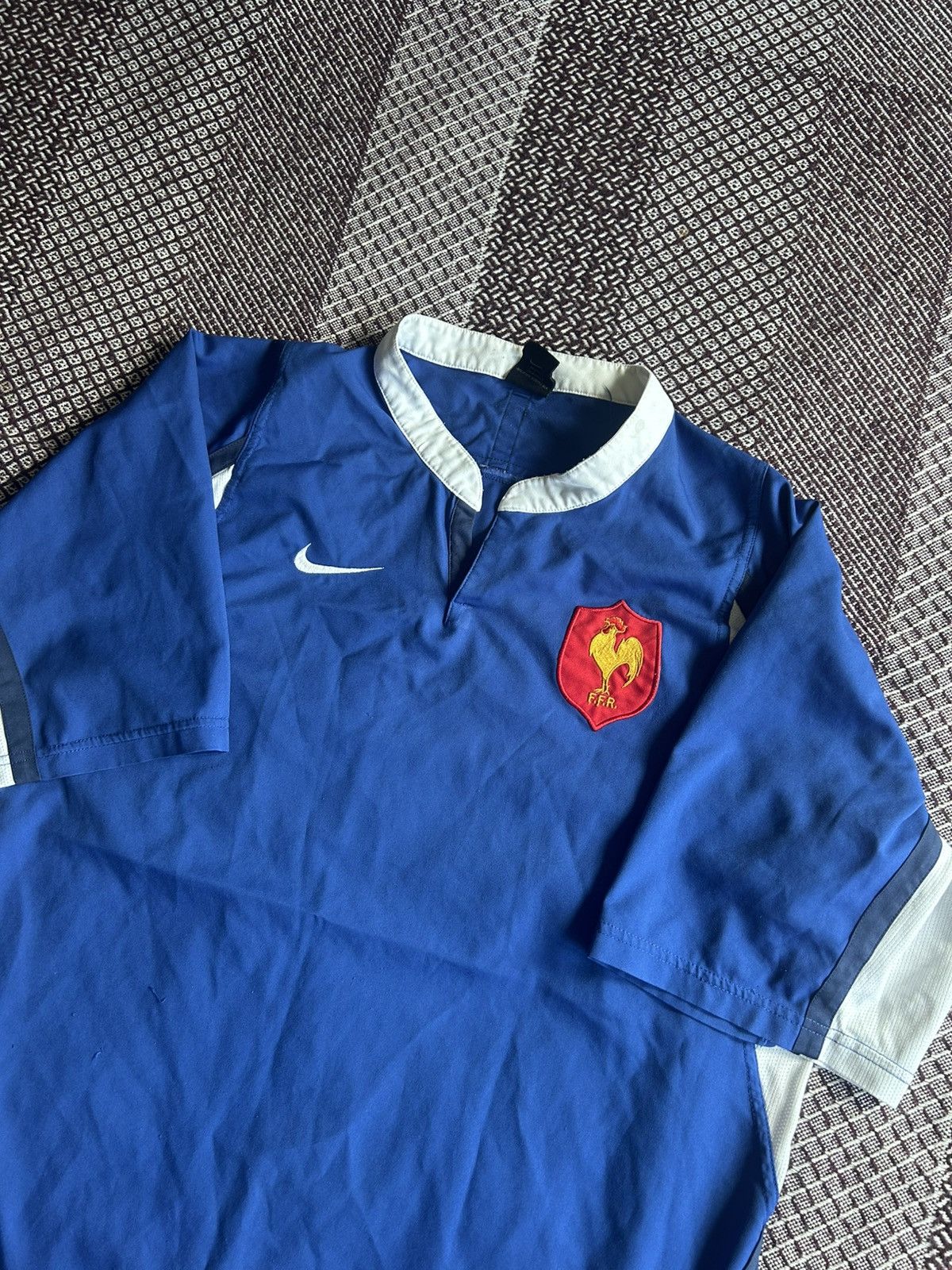Nike Vintage Nike x France National Rugby Jersey 90s Streetwear Size US L / EU 52-54 / 3 - 7 Thumbnail
