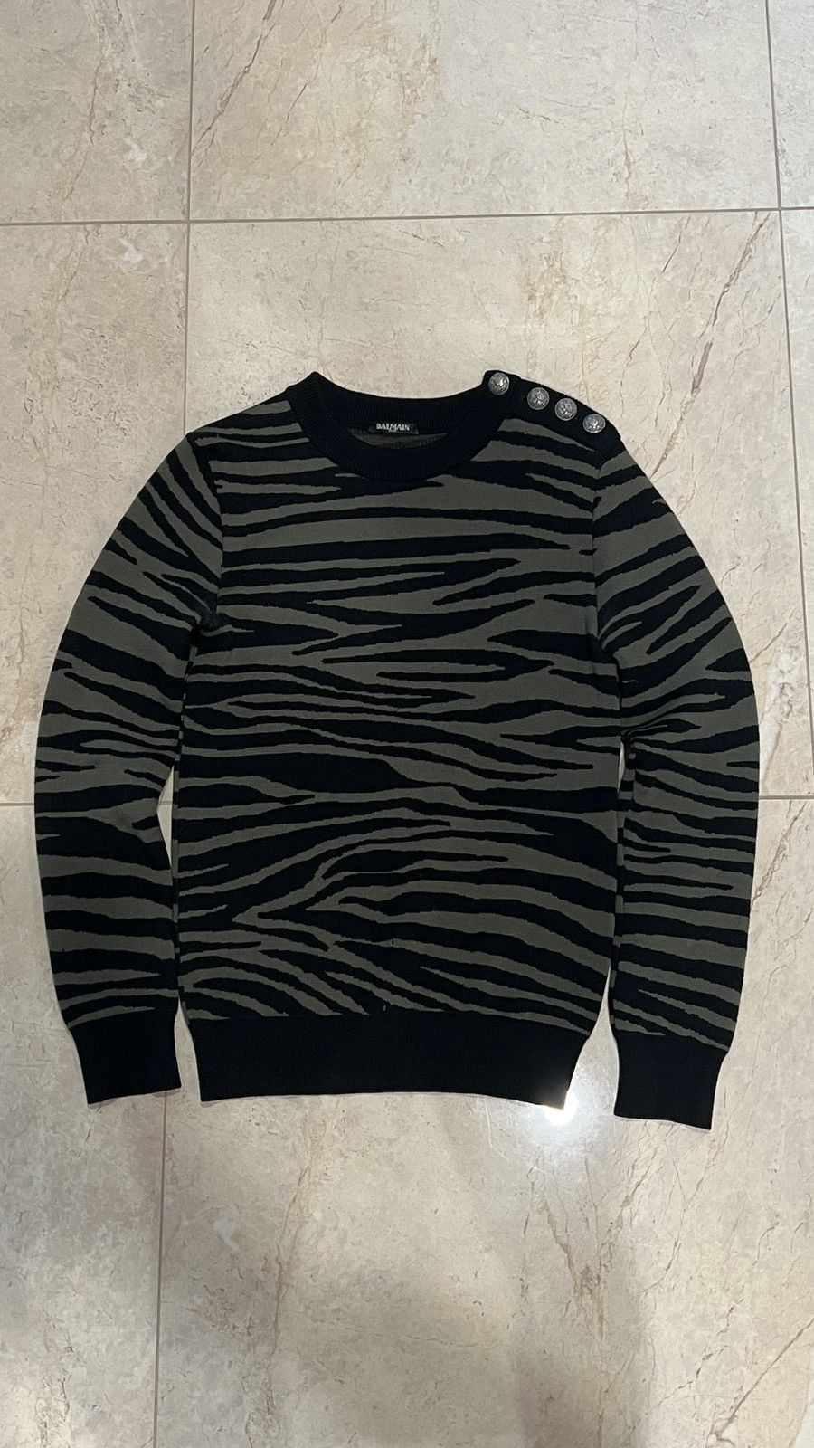 Balmain Balmain Tiger Knit Sweater Size US S / EU 44-46 / 1 - 1 Thumbnail