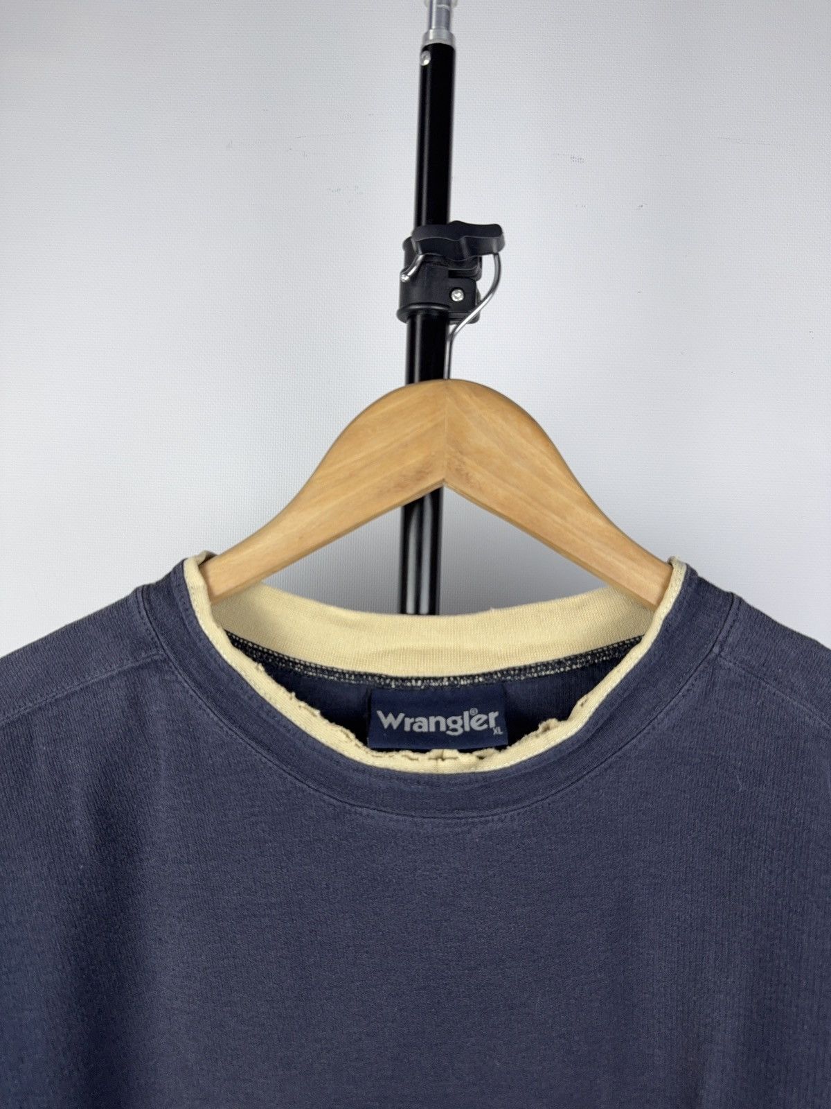 Vintage × Wrangler Wrangler 90s Faded T-Shirt Vintage Big Logo Men’s Blue Size US XL / EU 56 / 4 - 3 Thumbnail