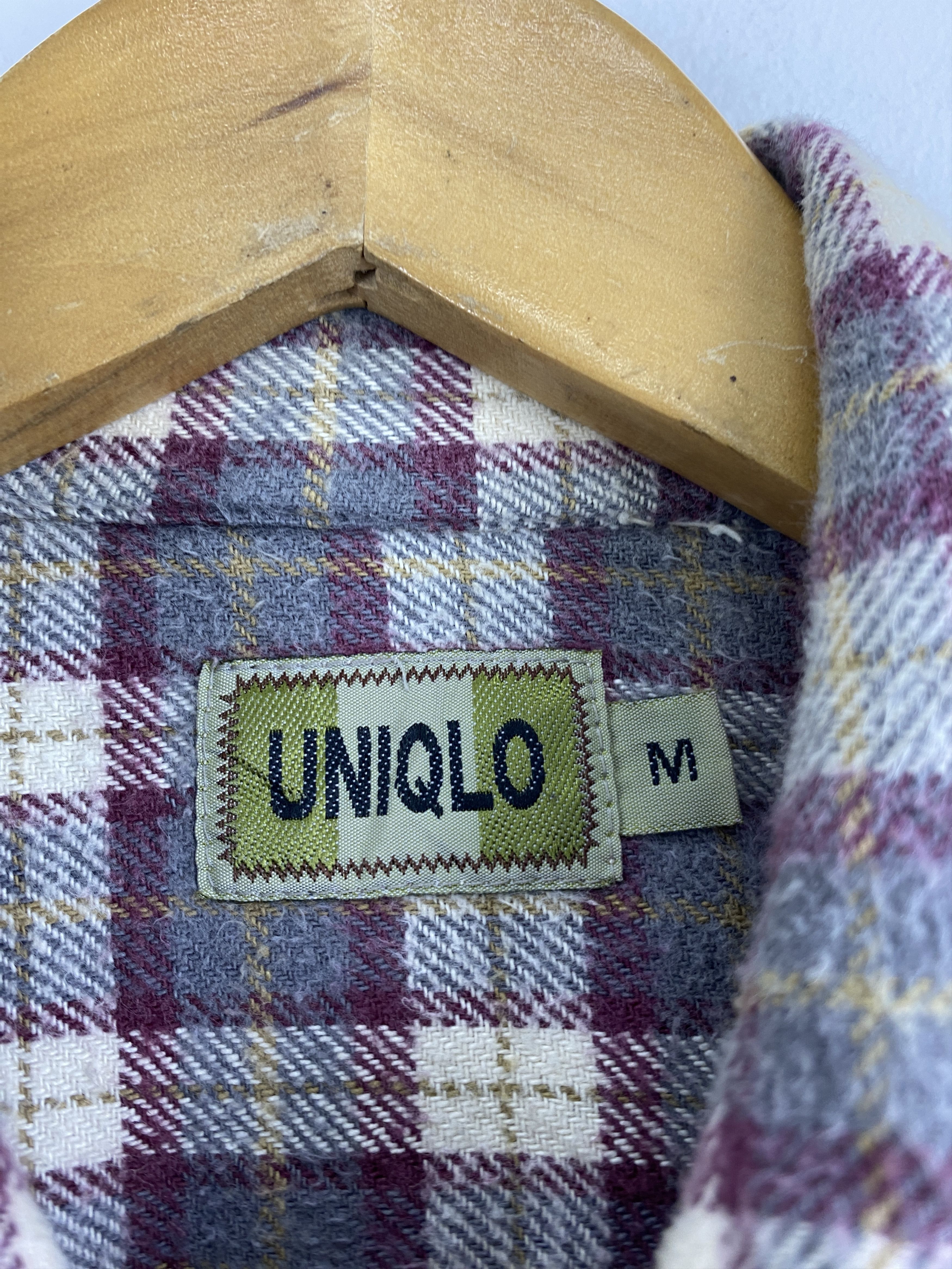 Uniqlo Vintage 90s Uniqlo Button Ups Plaid Flannel Shirt JA0132 Size US M / EU 48-50 / 2 - 5 Thumbnail