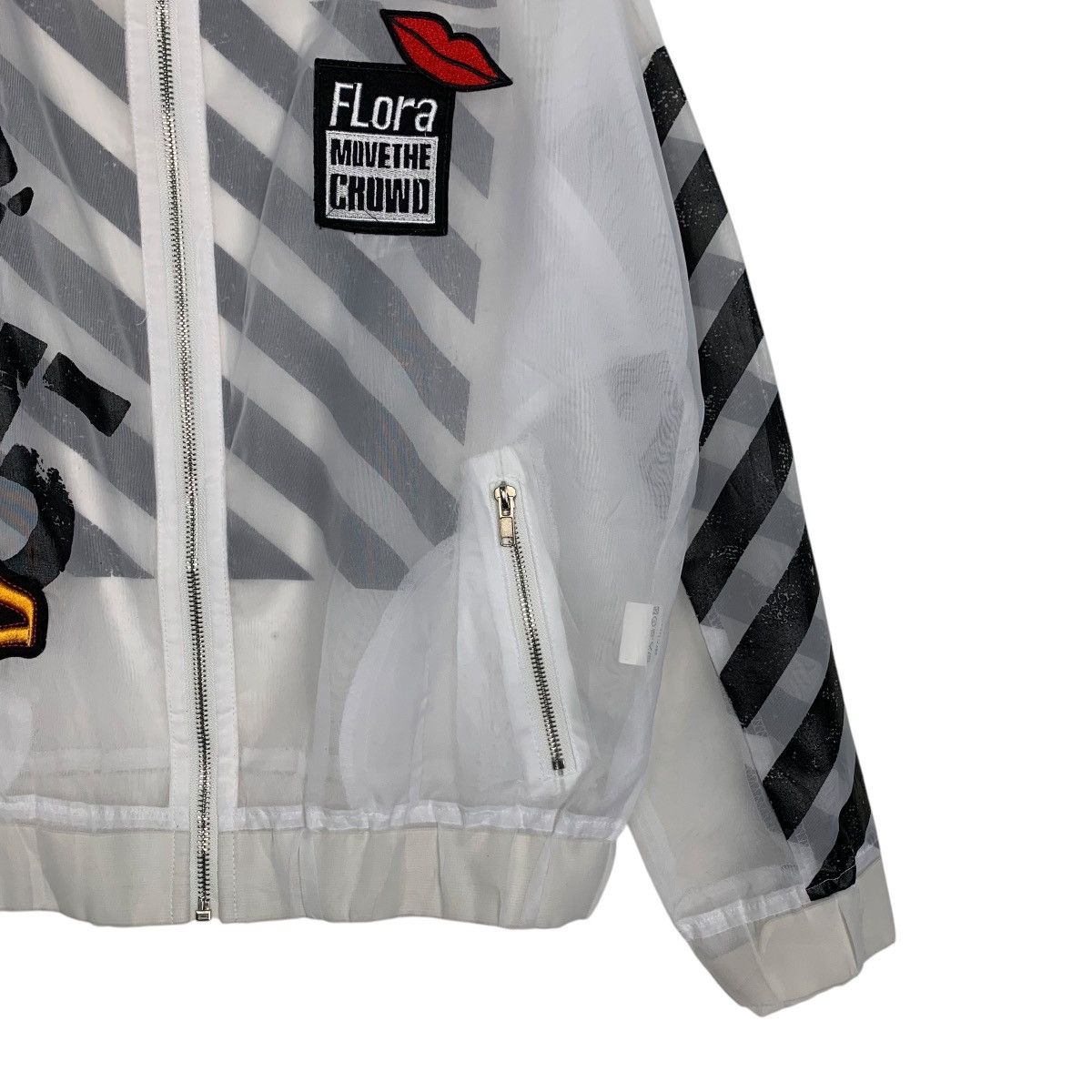 Japanese Brand KUSO Printed Polyester Light Jacket #2766-C125 Size M / US 6-8 / IT 42-44 - 7 Thumbnail