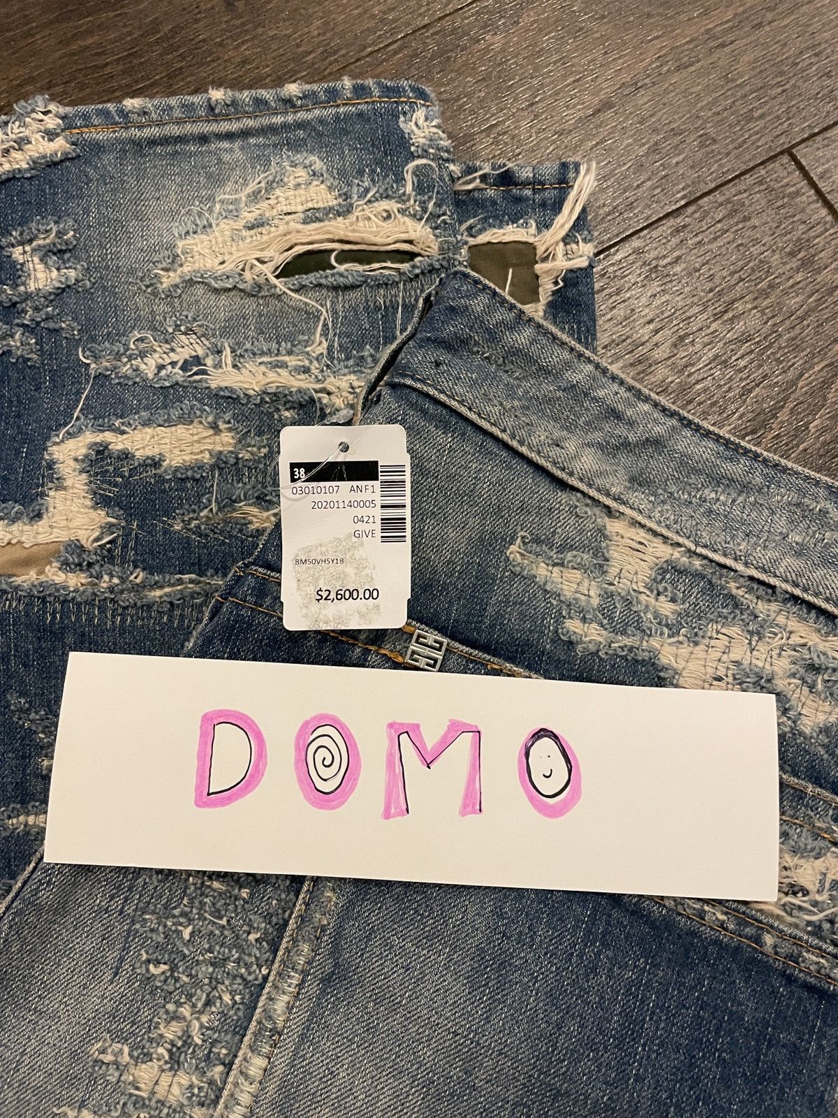 Givenchy Givenchy by MMW destroyed Boro moleskin jeans | Grailed