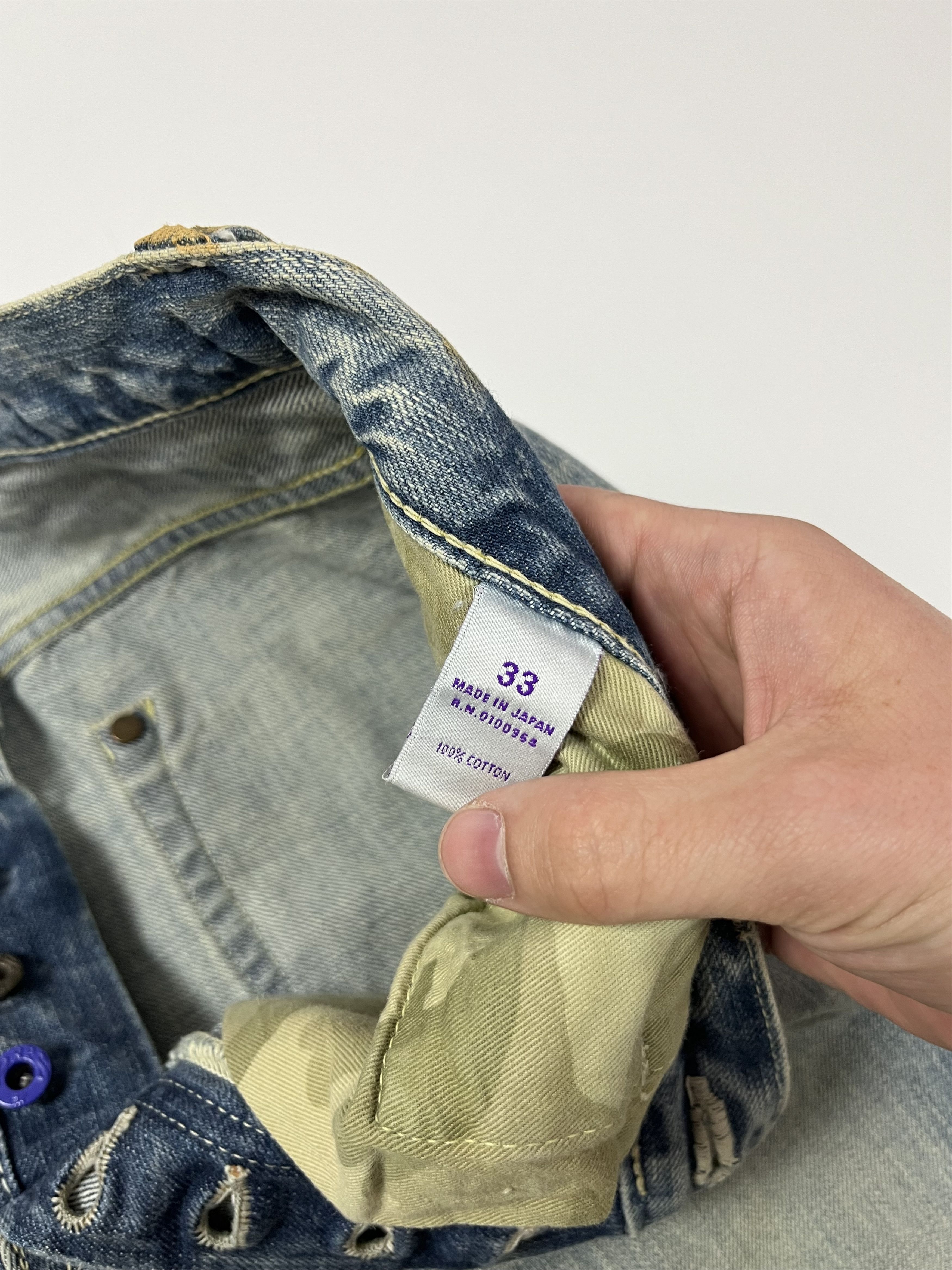 Prps Prps Japan Denim Jeans Selvedge Size W33 L34 Distressed Size US 33 - 10 Thumbnail