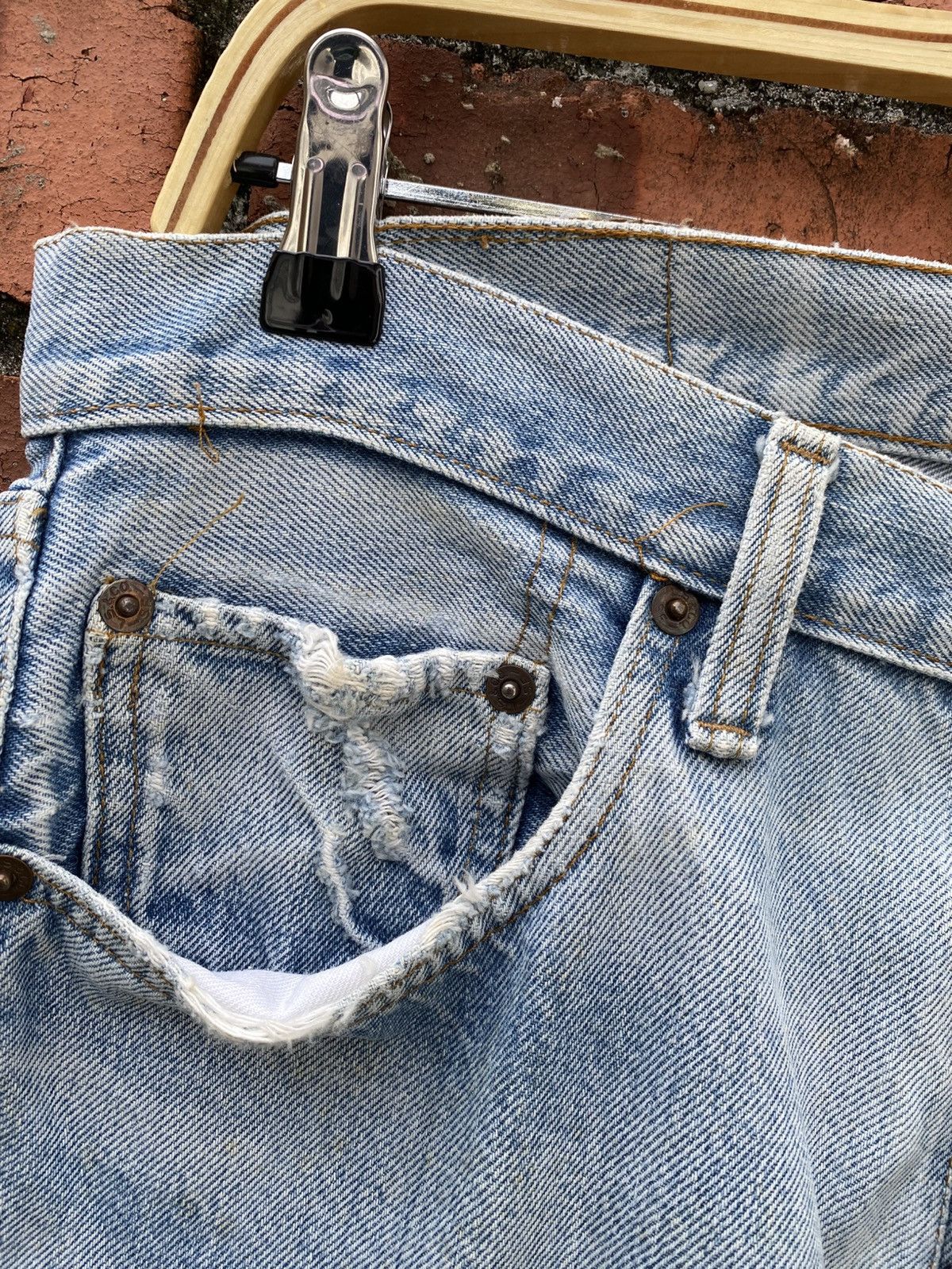 Levi's Vintage Clothing W32x29.5 Vintage levi's 501 redline distressed made in USA Size US 32 / EU 48 - 6 Thumbnail