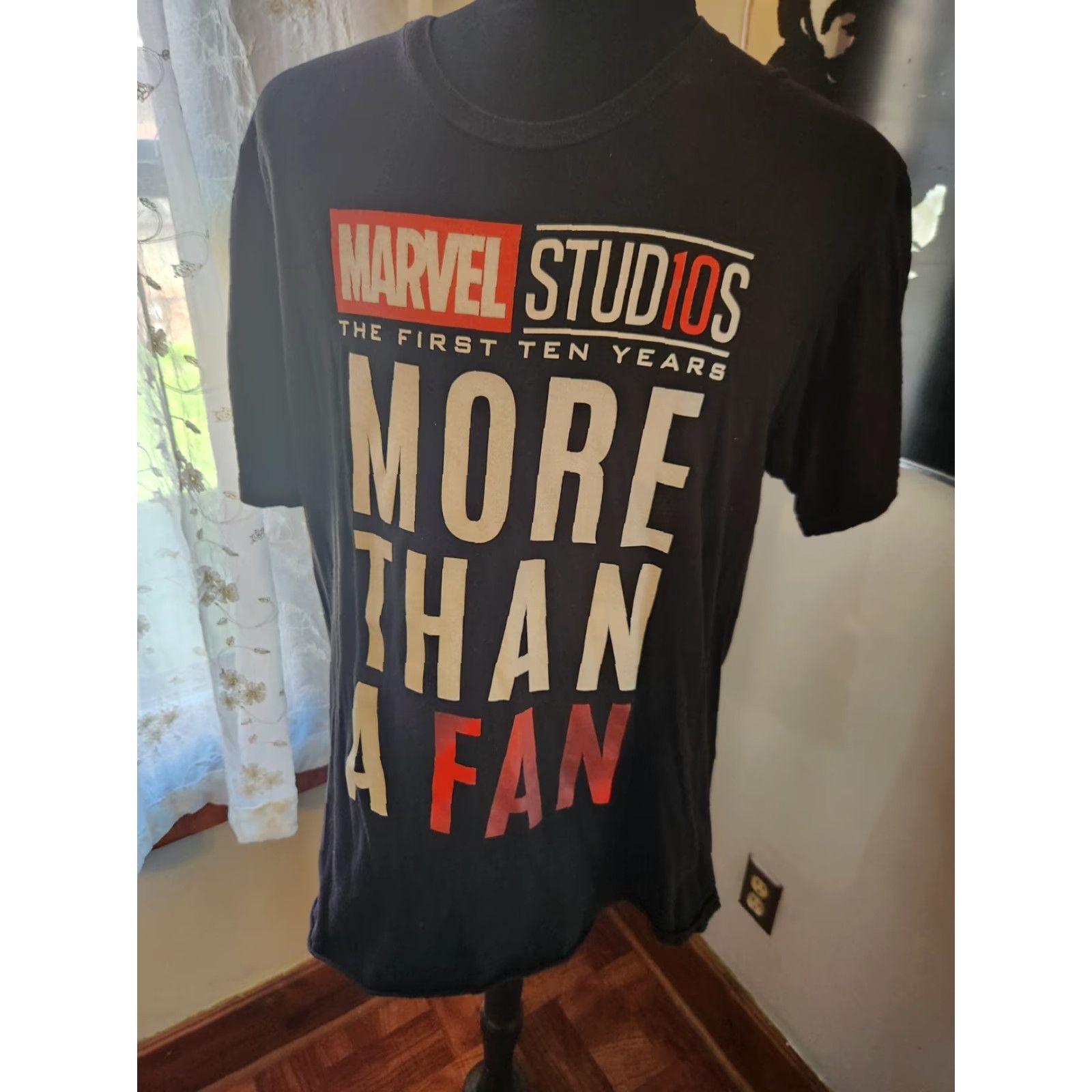 Vintage Marvel Studios T-SHIRT Black "The FIRST ten YEARS" Avengers XL Mens Crew Neck Short Sleeve Cotton Size US XL / EU 56 / 4 - 2 Thumbnail