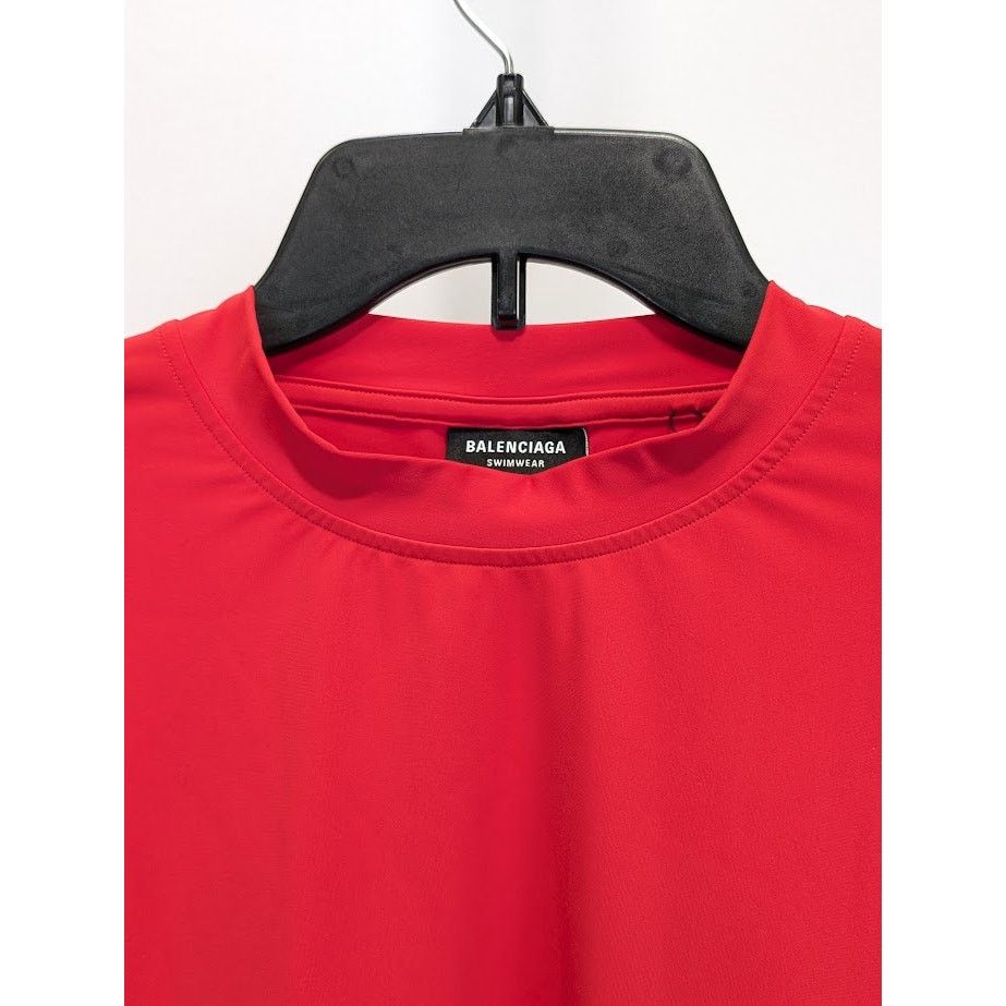 Adidas × Balenciaga o1rshd1 Swim T-Shirt in Red Size US M / EU 48-50 / 2 - 3 Thumbnail