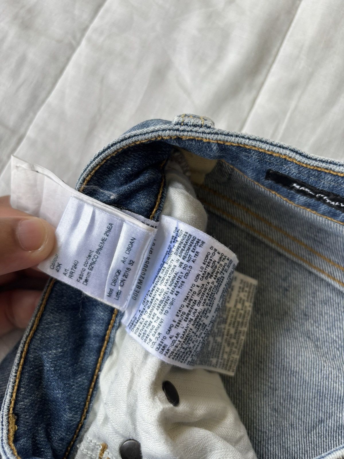 R13 🔥R13 STRAIGHT BOY DISTREESED DENIM JEANS Size 27" / US 4 / IT 40 - 15 Thumbnail