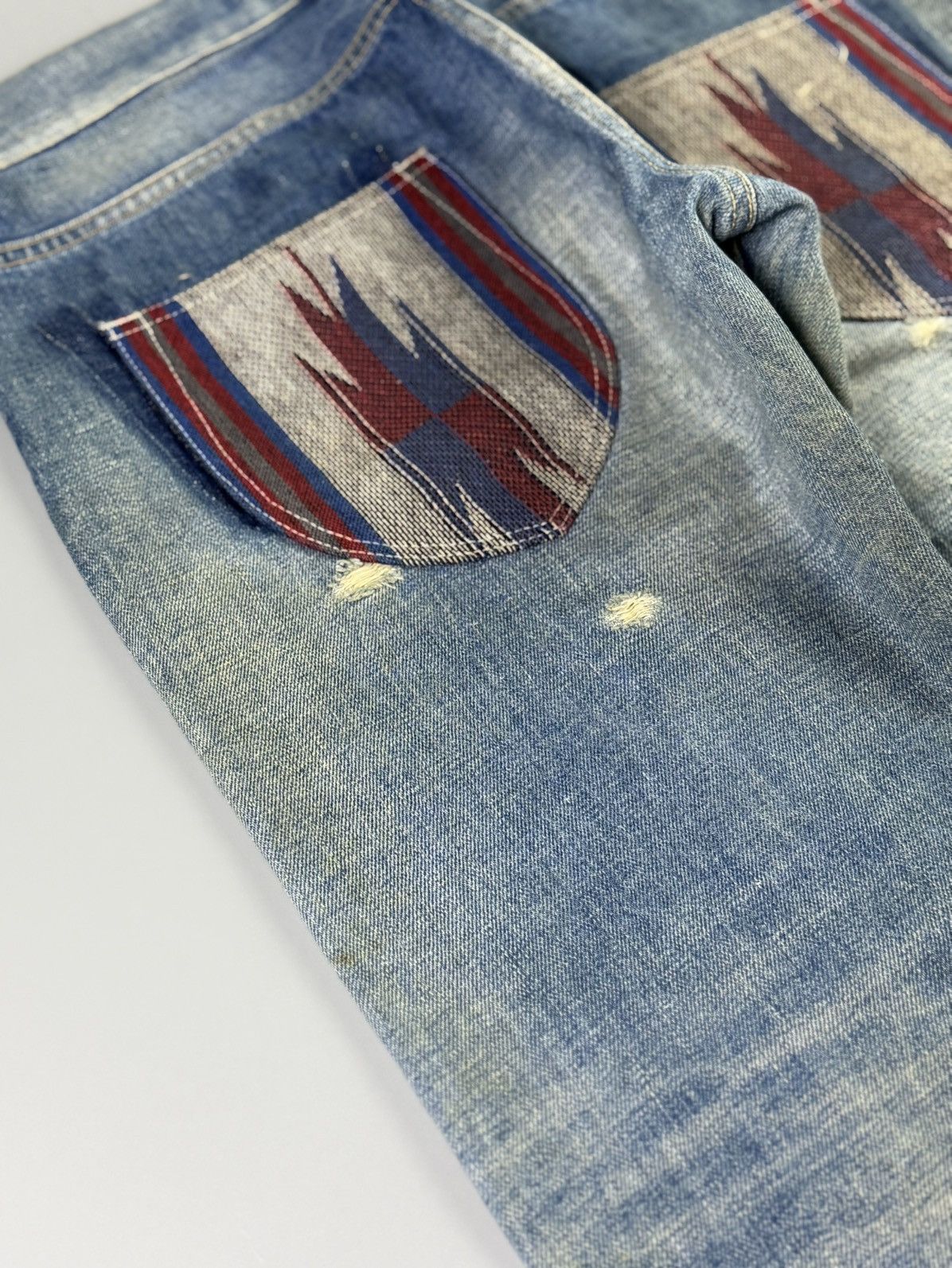Junya Watanabe Junya Watanabe - S/S14 - Fringe Patchwork Jeans Size 32" / US 10 / IT 46 - 15 Thumbnail