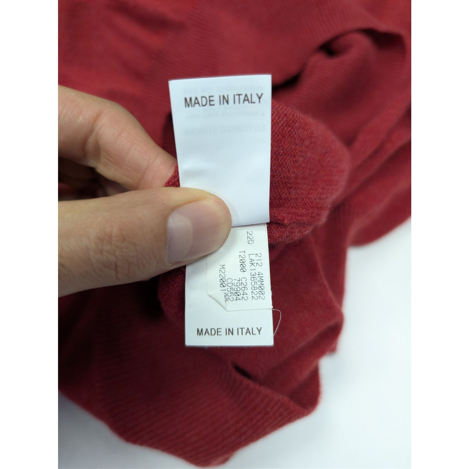 Brunello Cucinelli o1rshd1 CC20 Cashmere Crewneck Sweater in Red Size US M / EU 48-50 / 2 - 20 Thumbnail