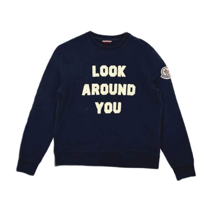 Moncler Moncler Navy Long-Sleeve Sweatshirt Size US XL / EU 56 / 4 - 1 Thumbnail