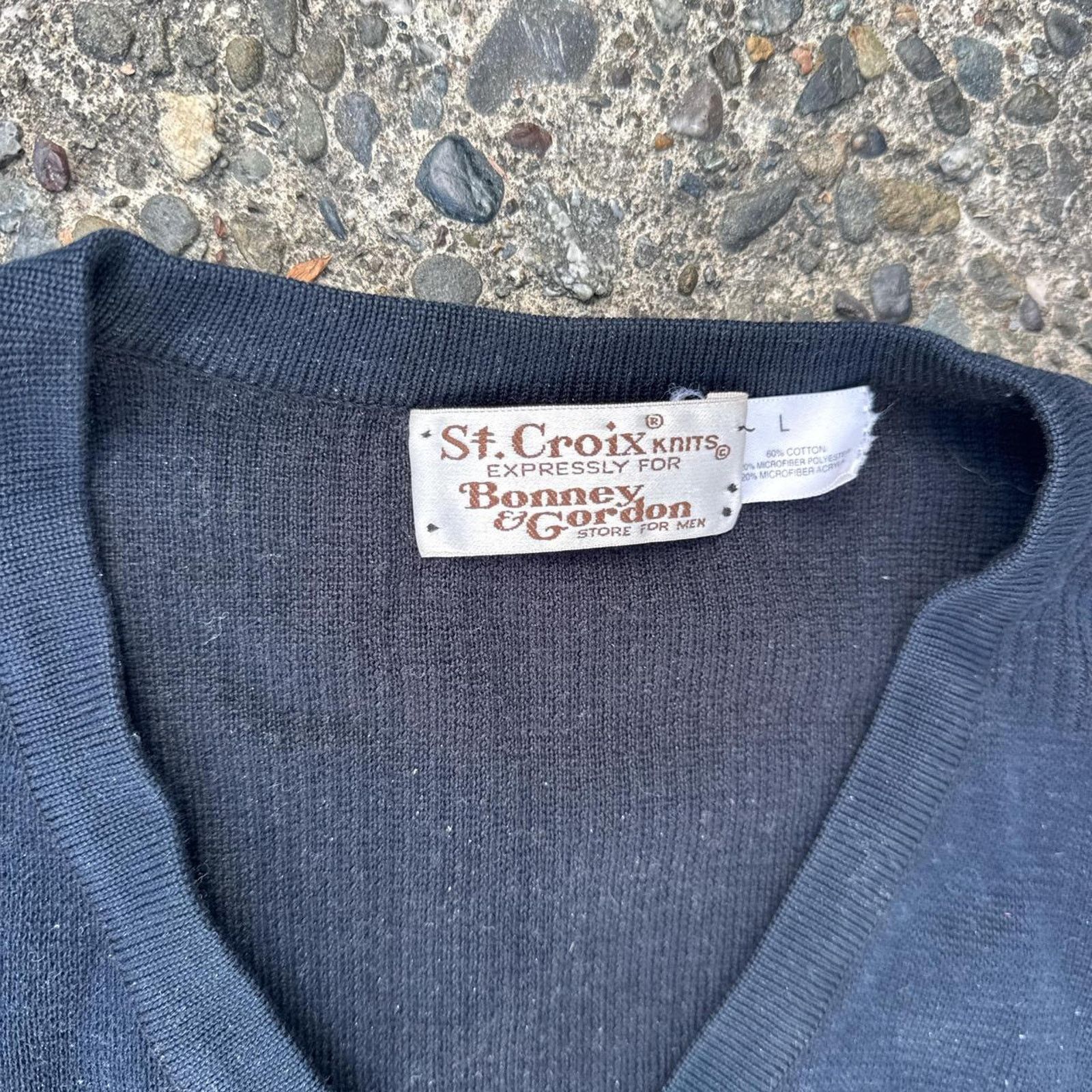 Vintage Vintage 90s St. Croix Bonney & Gordon Sweater Vest –Sz Large Size US L / EU 52-54 / 3 - 3 Thumbnail