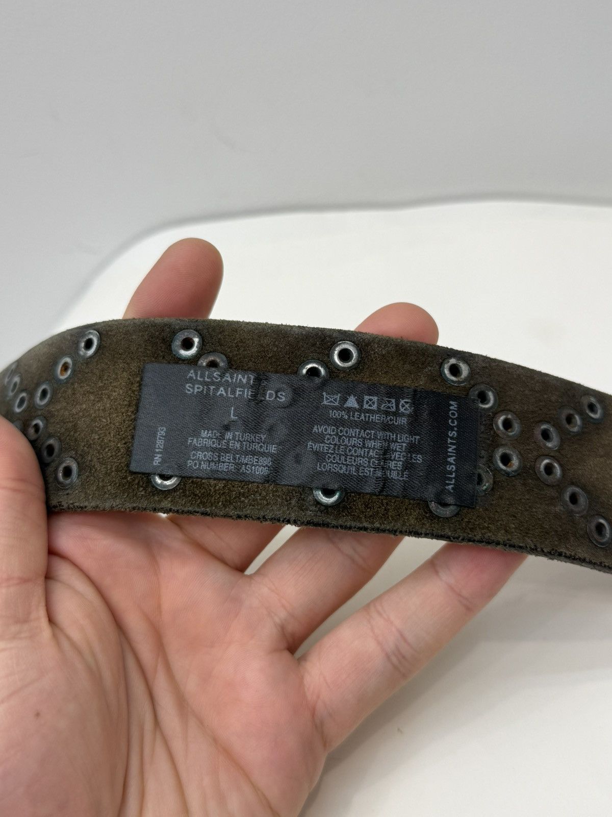 Allsaints Allsaints Leather Belt Size ONE SIZE - 4 Thumbnail