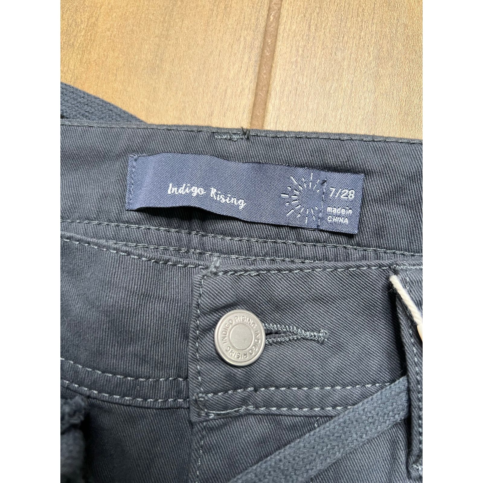 Vintage Indigo Rising Cargo Pants Wide Leg Gray Size 7/28 NWT Y2K Size 27" / US 4 / IT 40 - 5 Thumbnail
