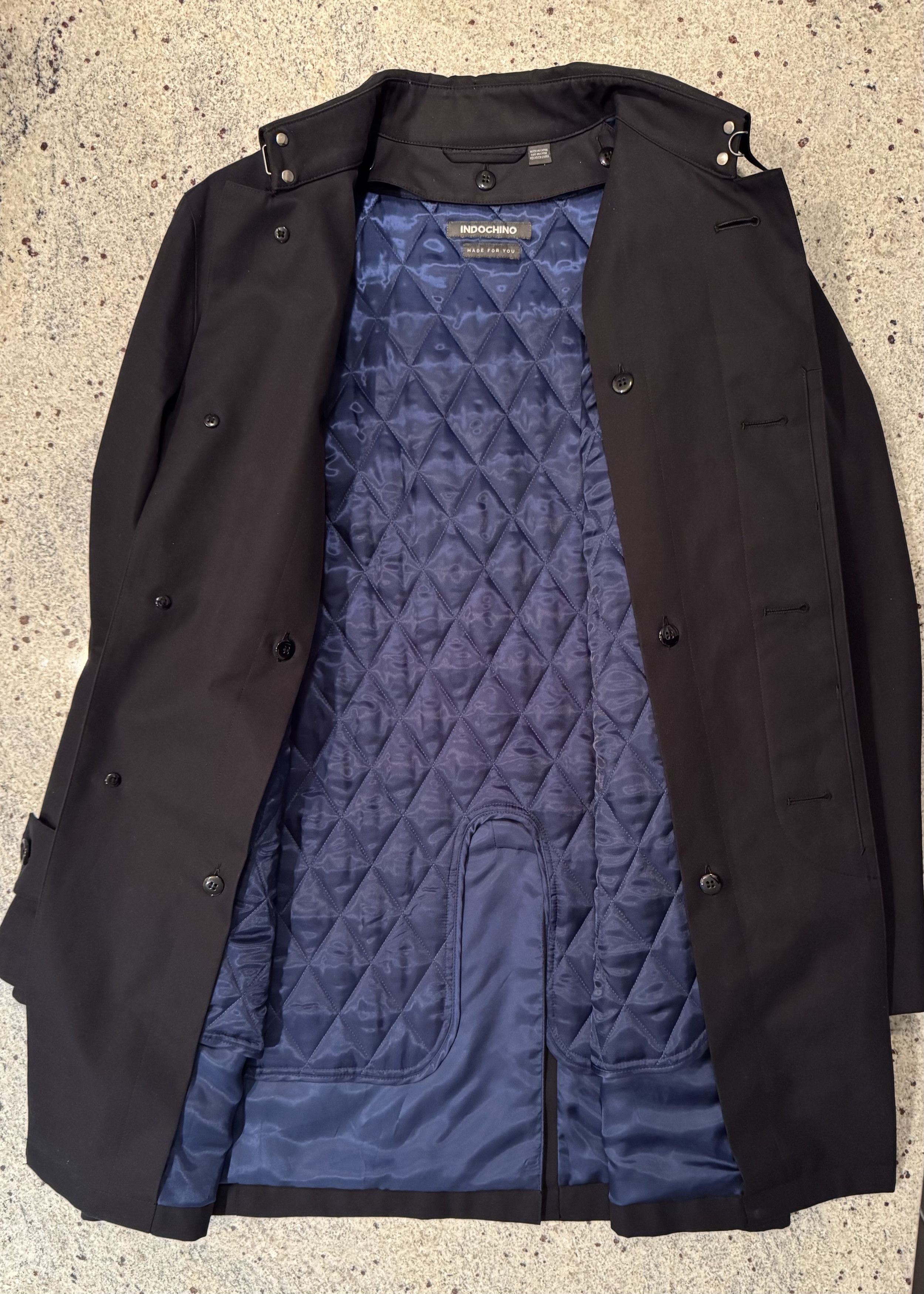 Indochino Indochino Highcliffe Black Mac Coat with Detachable Lining Size US M / EU 48-50 / 2 - 2 Thumbnail