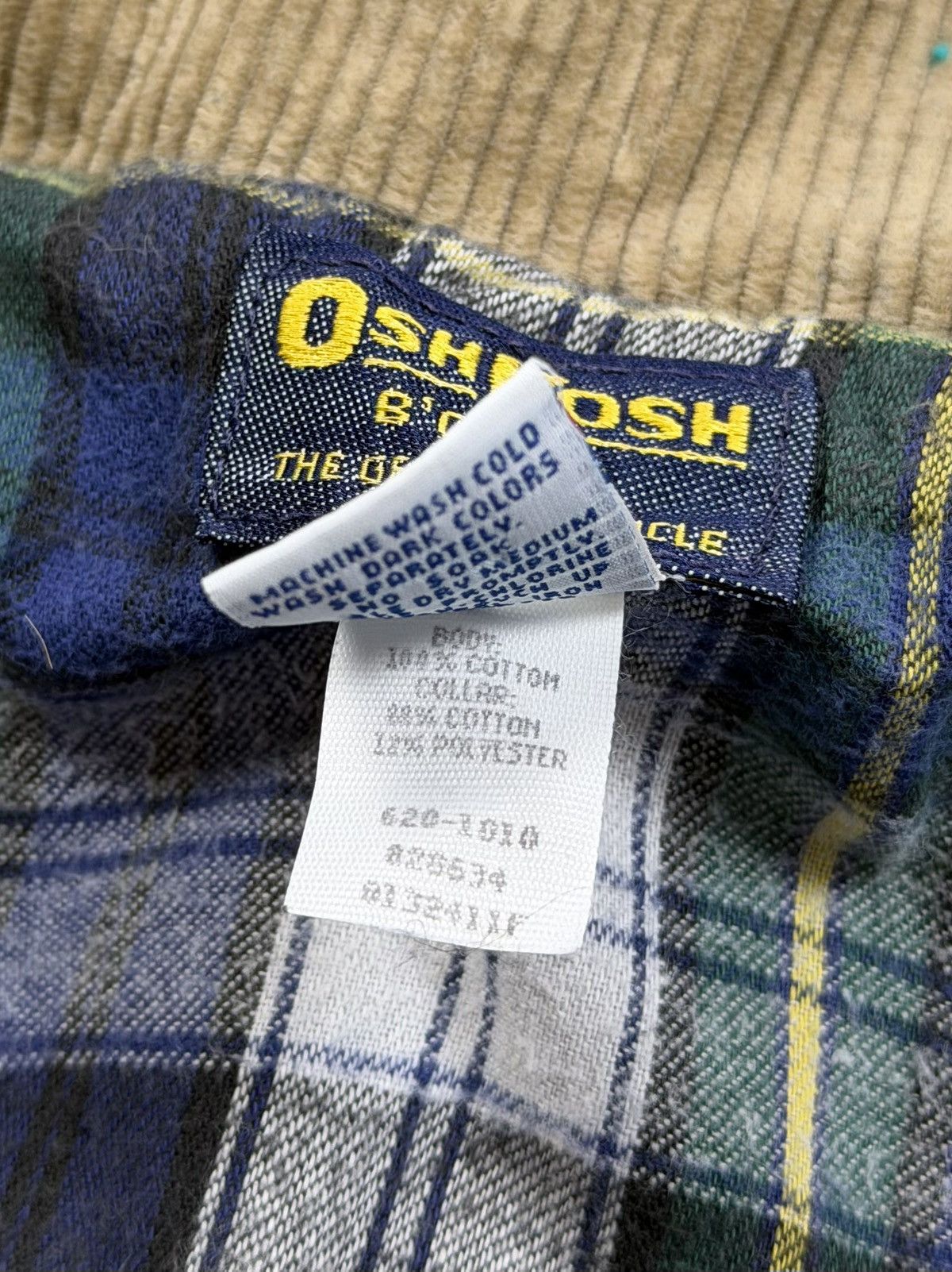 Oshkosh Vintage 80s OshKosh Bgosh Flannel Lined Denim Trucker Jacket Size US XL / EU 56 / 4 - 12 Thumbnail
